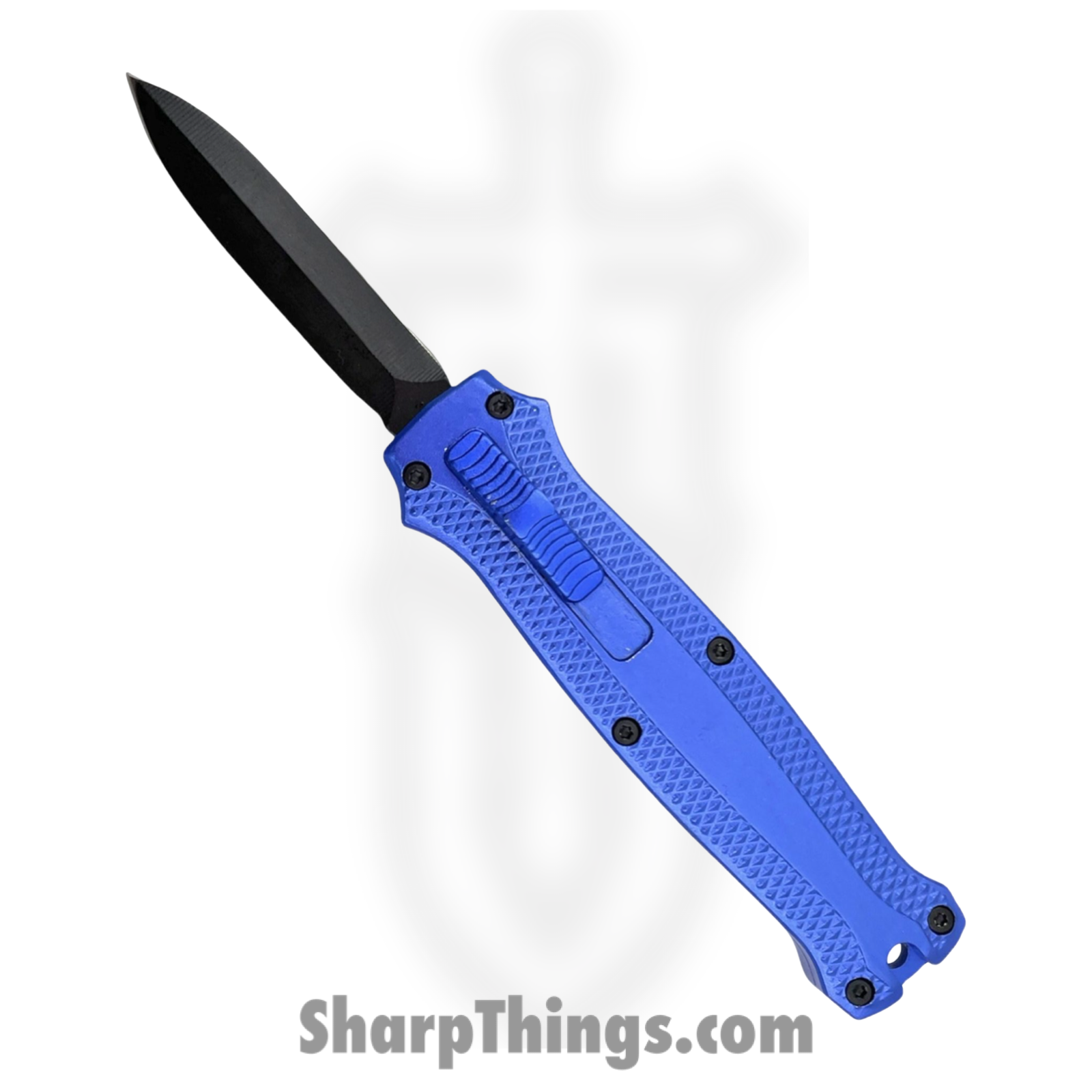 Atomic Knives - WNS-A705-BL - Micro Cali 2 - OTF Auto - D2 Coated Dagger - Aluminum - Blue