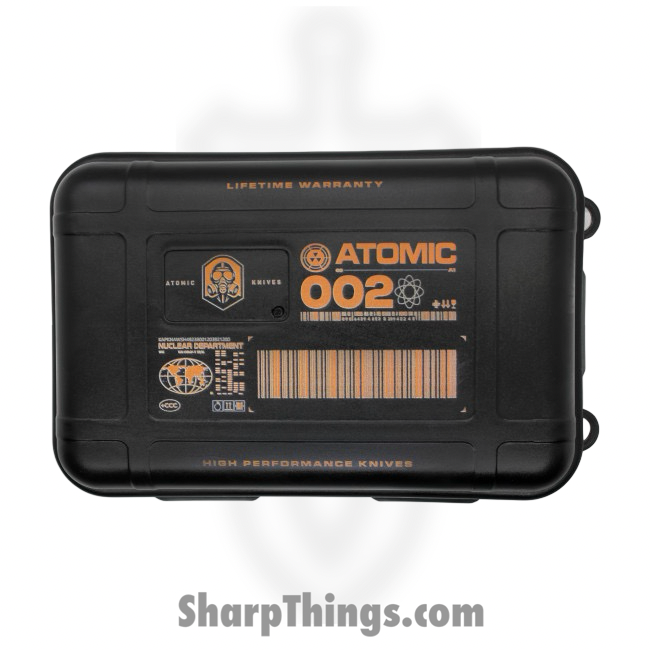 Atomic Knives - WNS-DT01RWD - UltraLite ATOMIC - OTF Auto - D2 Satin Drop Point - Aluminum - Woodgrain - Image 4