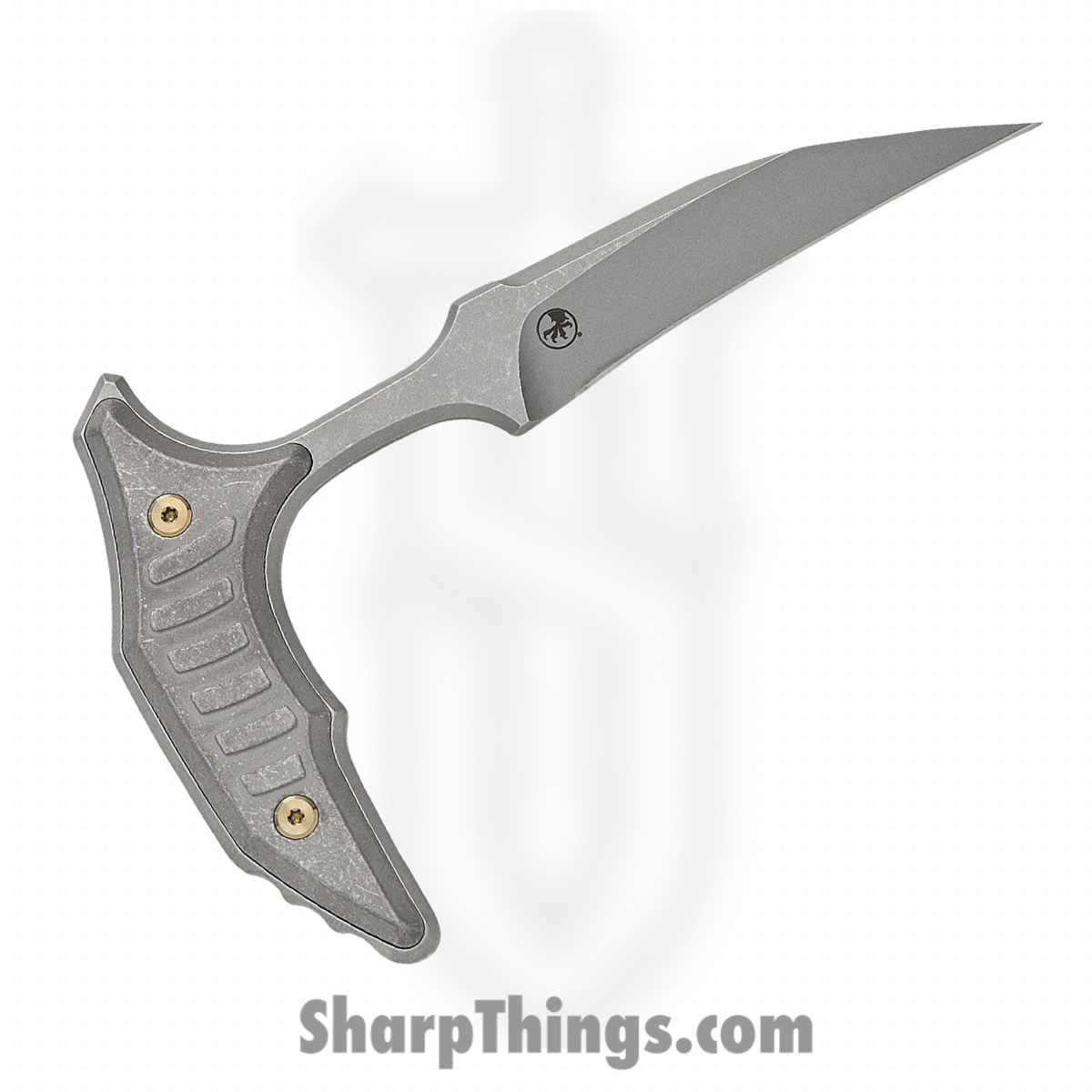 Microtech - 218-10APMS1 - BEE - Fixed Blade Knife - 440C SS Apocalyptic Wharncliffe - Milled Titanium - Apocalyptic