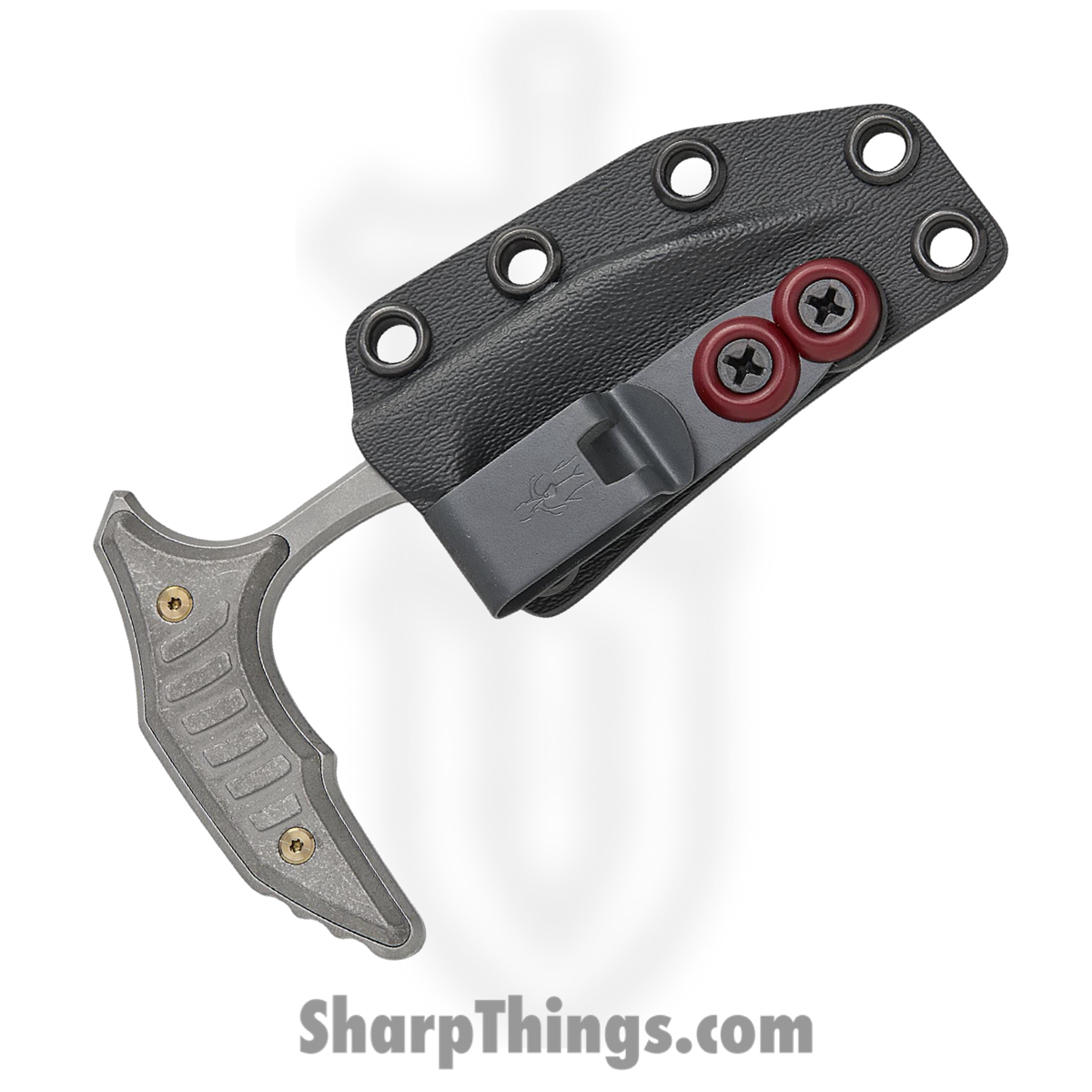 Microtech - 218-10APMS1 - BEE - Fixed Blade Knife - 440C SS Apocalyptic Wharncliffe - Milled Titanium - Apocalyptic - Image 4