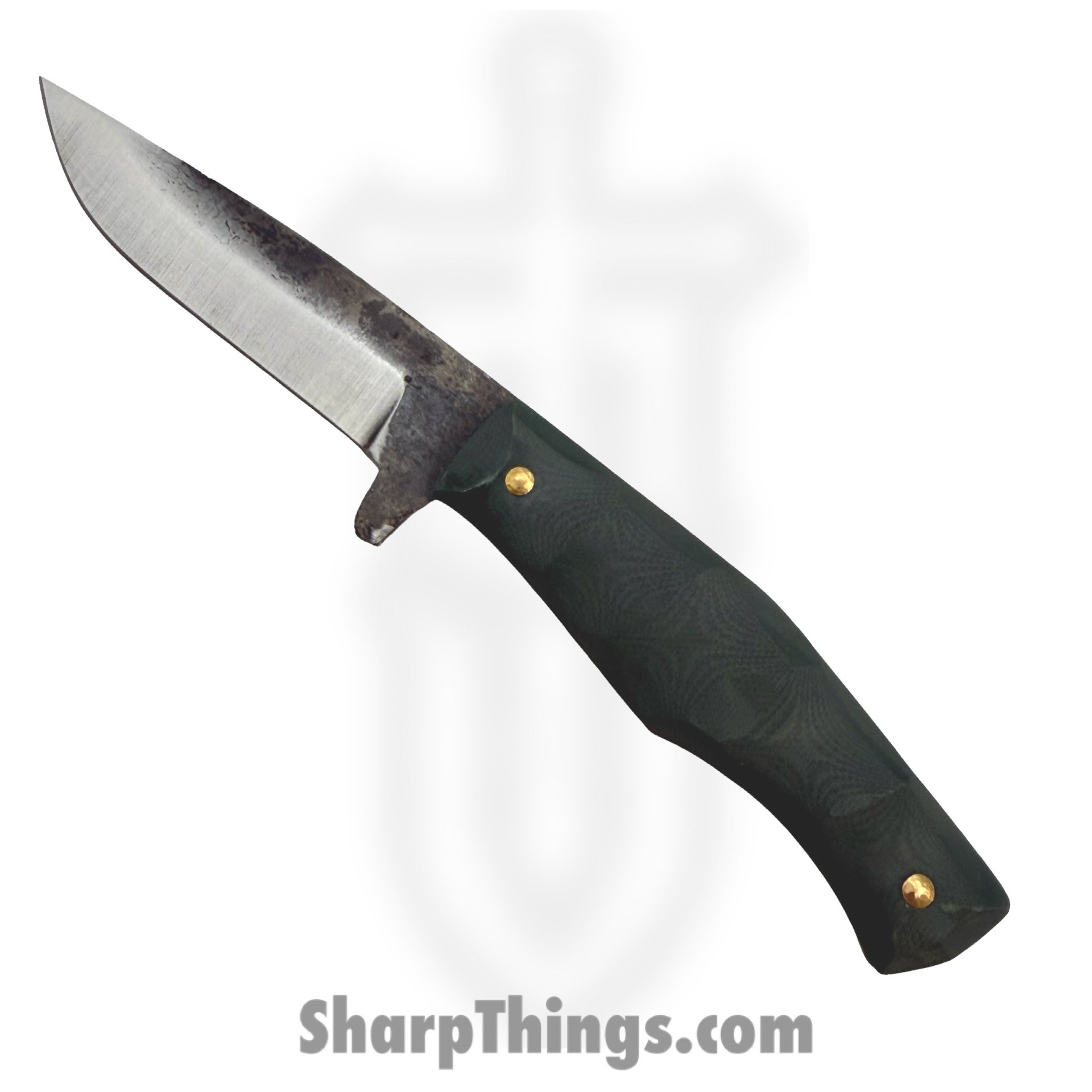 310 Forge - 310NINO0610A - El Nino Custom (Clip) - Fixed Blade Knife - 80crv2 Two Tone Drop Point - G10 - Green