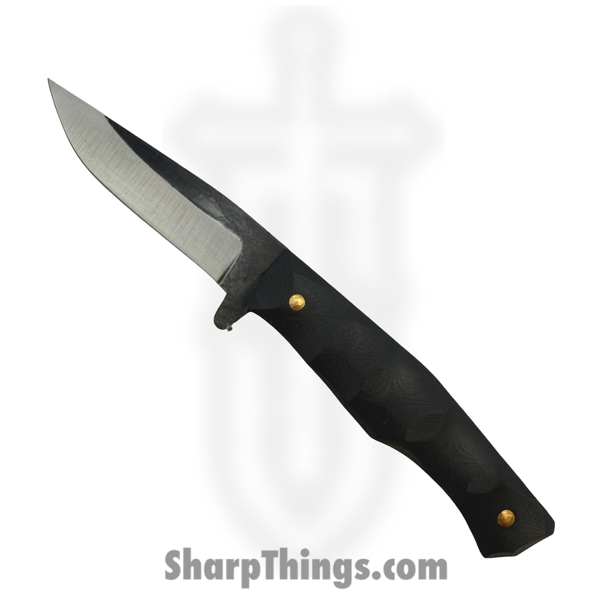 310 Forge - 310NINO0610E - El Nino Custom (Clip) - Fixed Blade Knife - 80crv2 Two Tone Drop Point - G10 - Black
