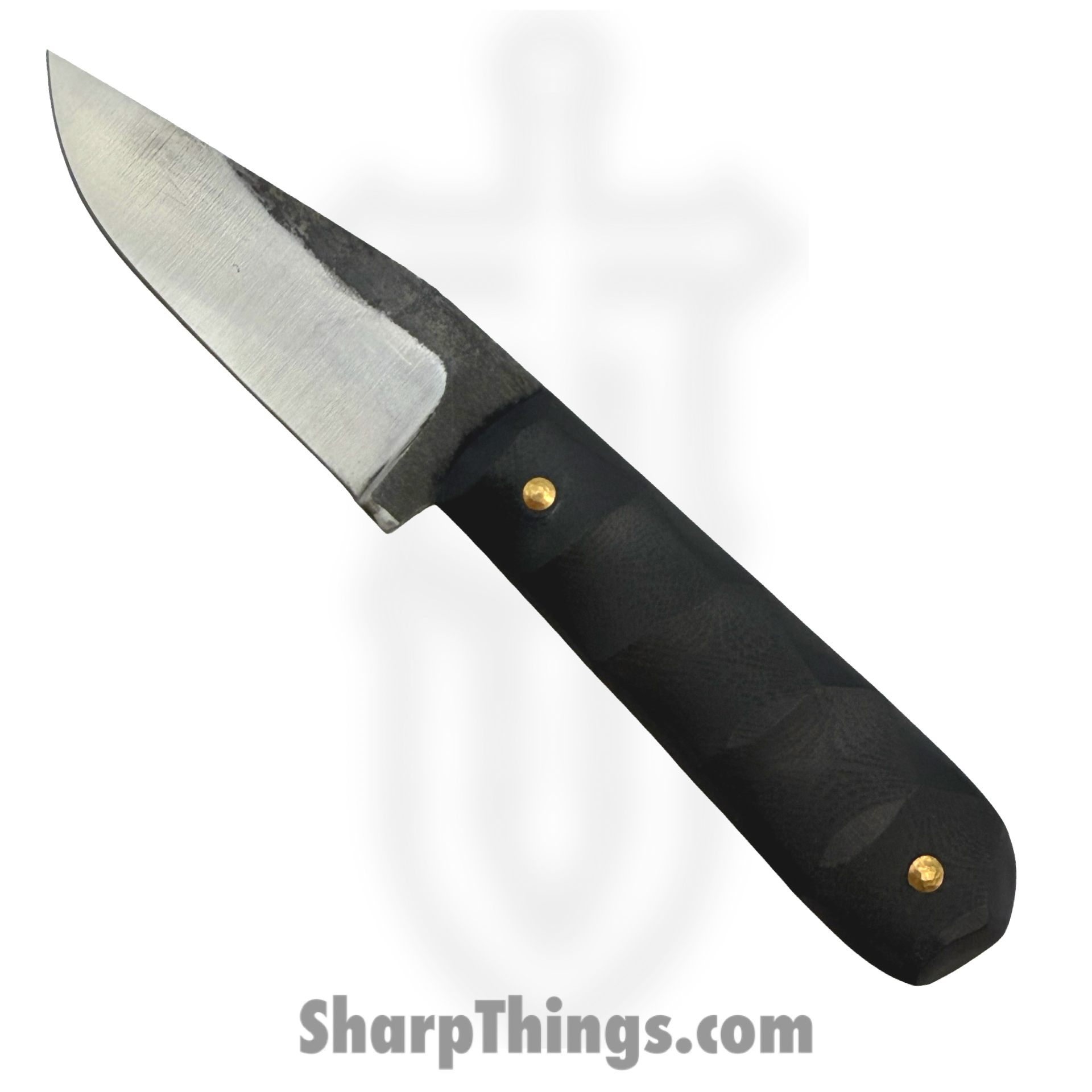 310 Forge - 310WEND0610D - Wendigo Custom (Clip) - Fixed Blade Knife - 52100 HC Two Tone Drop Point - G10 - Black
