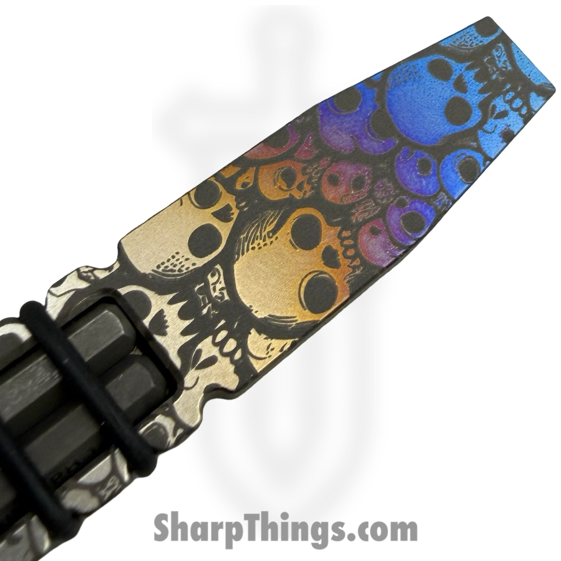 Vero Engineering - Vero_BSA_0G - Fulcrum Mini Custom - Coated - Titanium Iridescent Skulls - Image 3