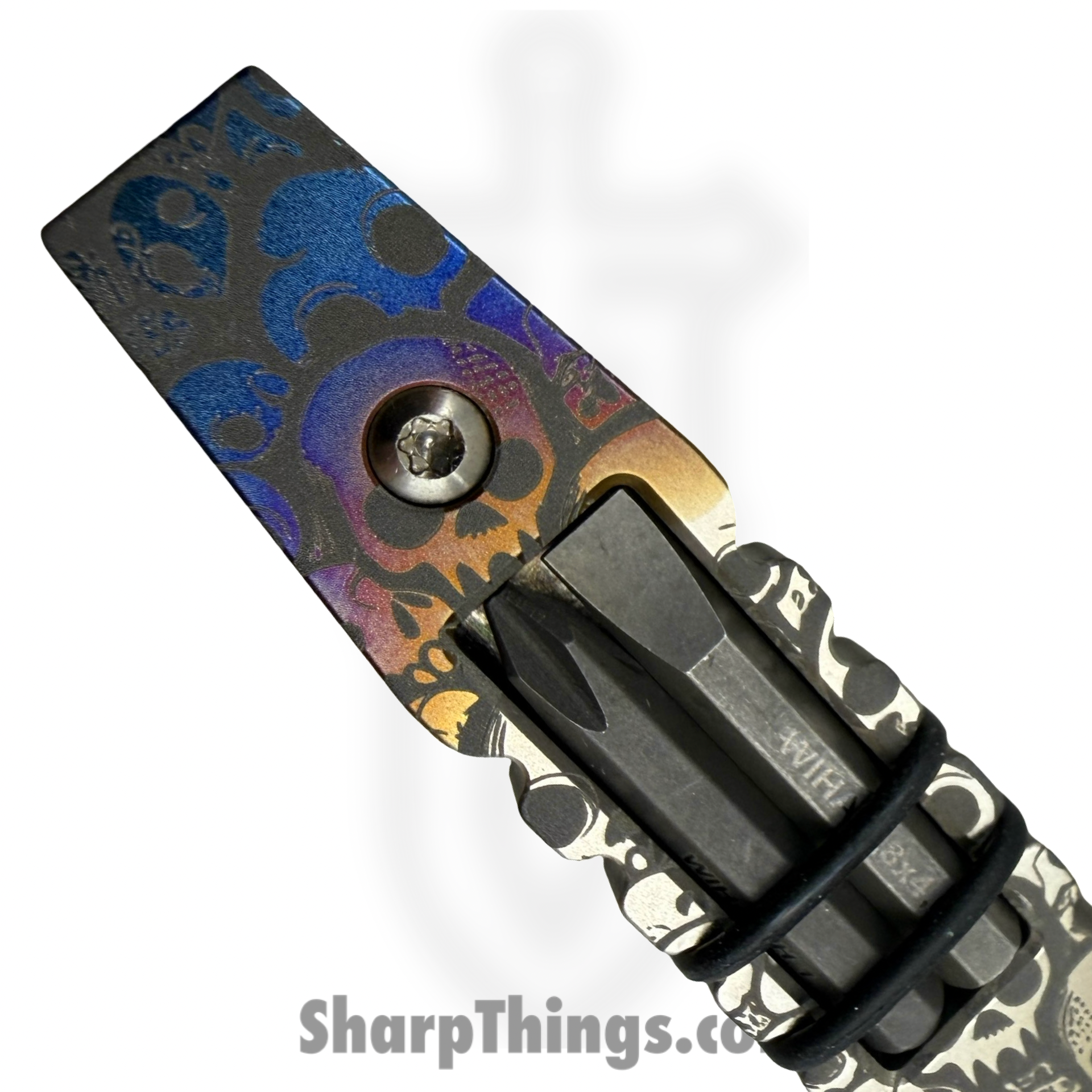 Vero Engineering - Vero_BSA_0G - Fulcrum Mini Custom - Coated - Titanium Iridescent Skulls - Image 4