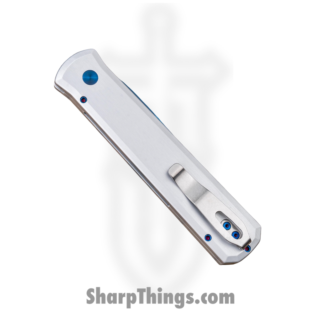 ProTech - BSA26.Godfather.2 - Godfather - Automatic Knife - 154CM Sapphire Stiletto - Aluminum - Silver - Image 3
