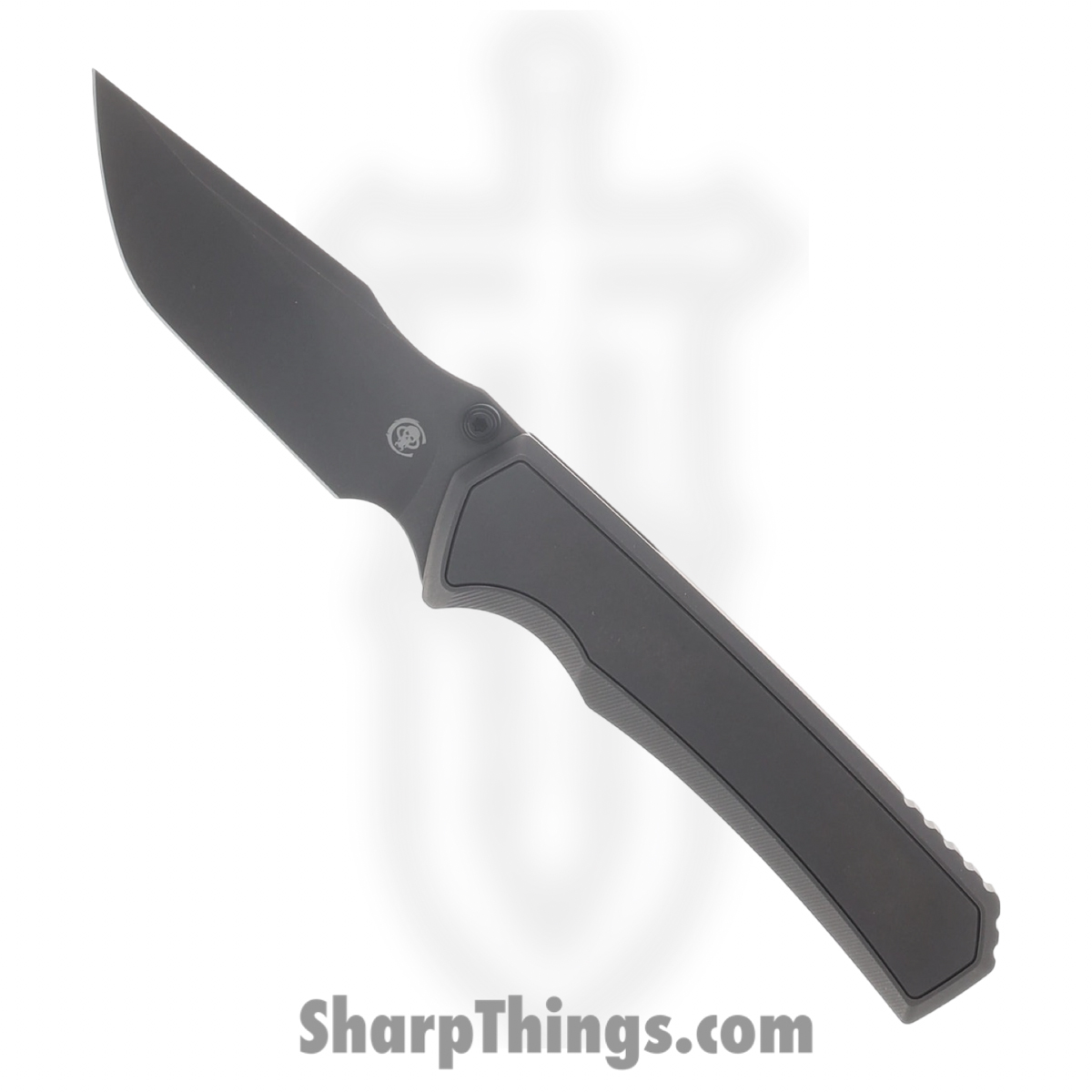 Chaves Knives - CKRLARISON - Sam Tran X Chaves Red Label Arison Street - Folding Knife - M390 DLC Drop Point - Titanium - Black