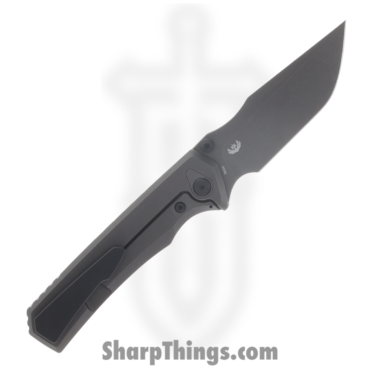 Chaves Knives - CKRLARISON - Sam Tran X Chaves Red Label Arison Street - Folding Knife - M390 DLC Drop Point - Titanium - Black - Image 2