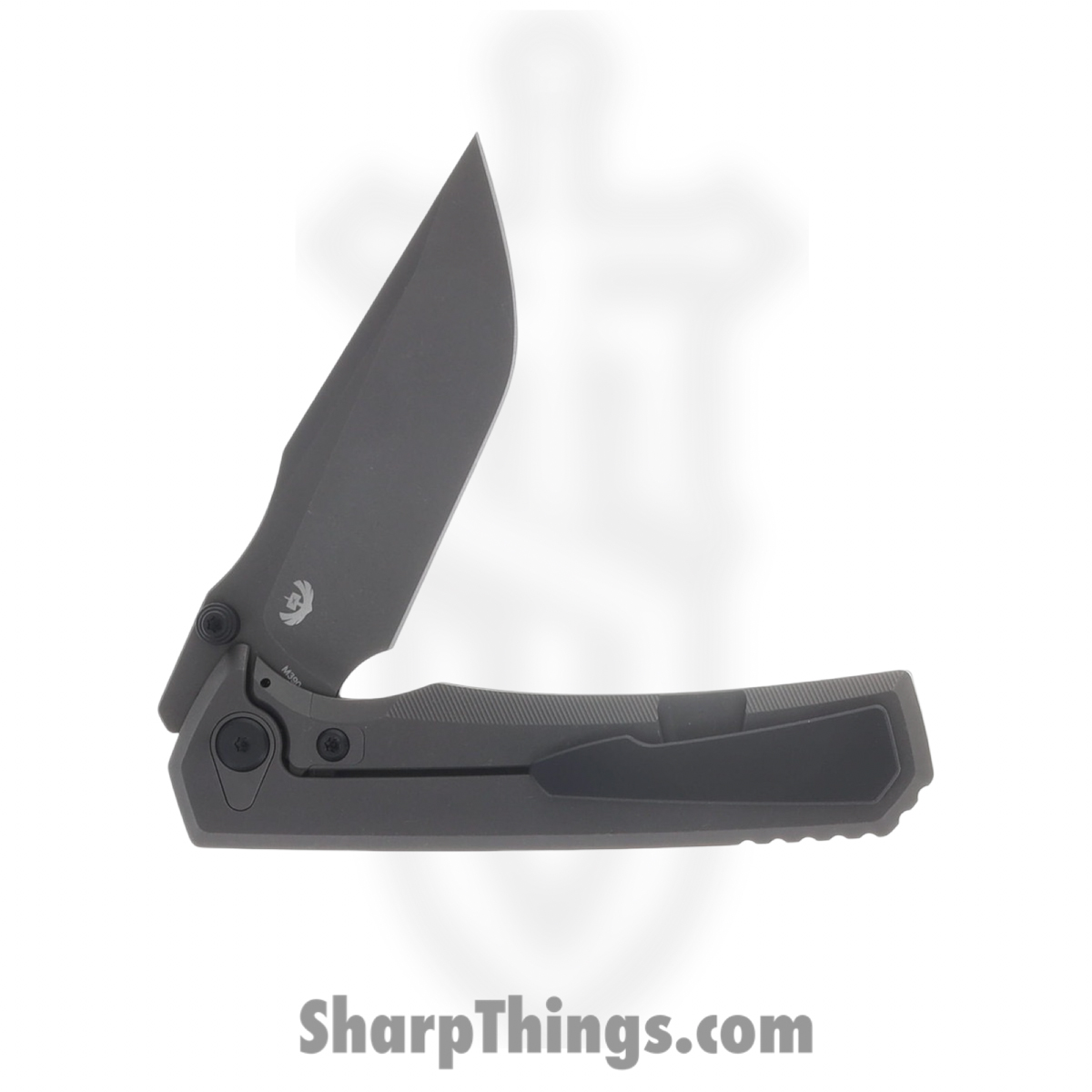 Chaves Knives - CKRLARISON - Sam Tran X Chaves Red Label Arison Street - Folding Knife - M390 DLC Drop Point - Titanium - Black - Image 4