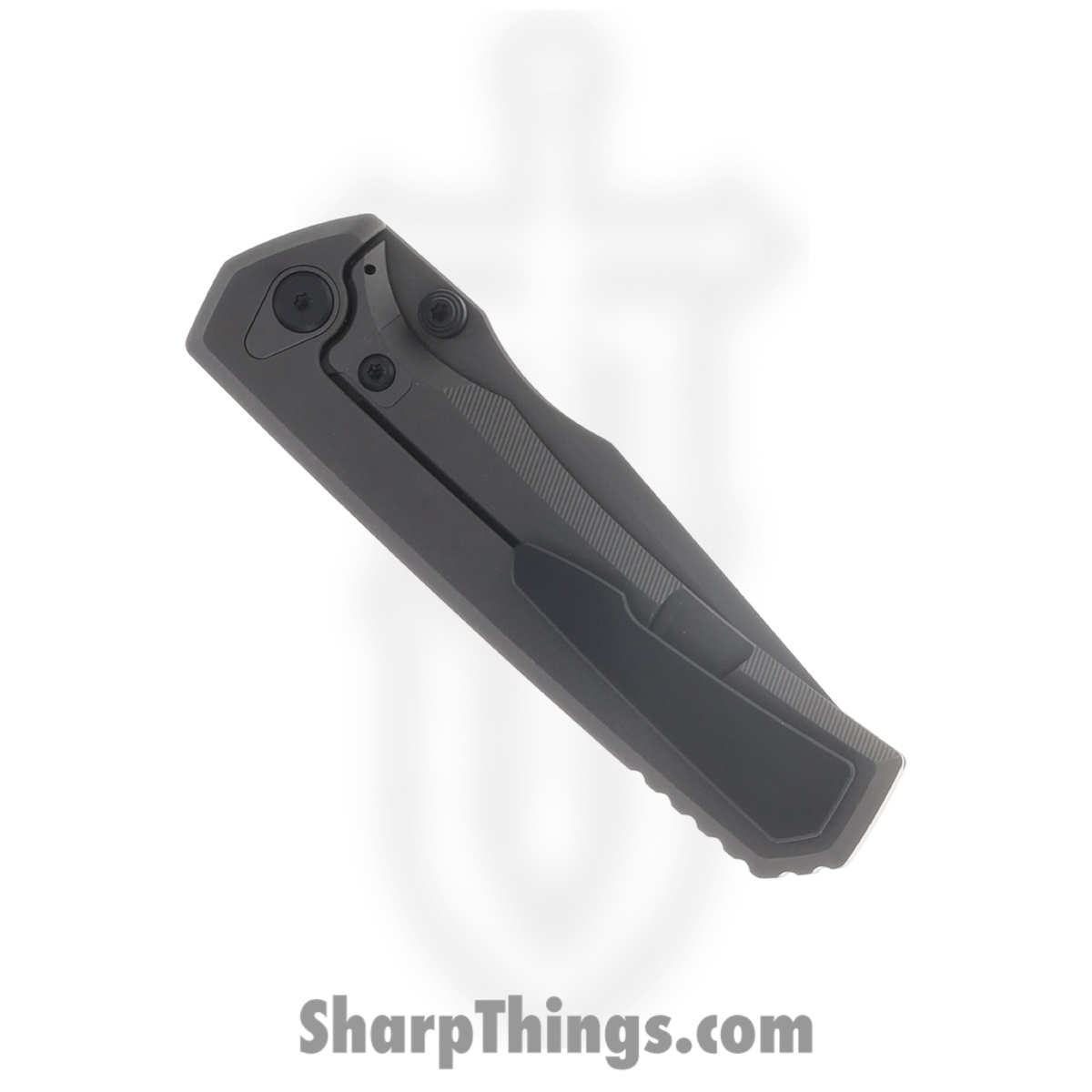 Chaves Knives - CKRLARISON - Sam Tran X Chaves Red Label Arison Street - Folding Knife - M390 DLC Drop Point - Titanium - Black - Image 6