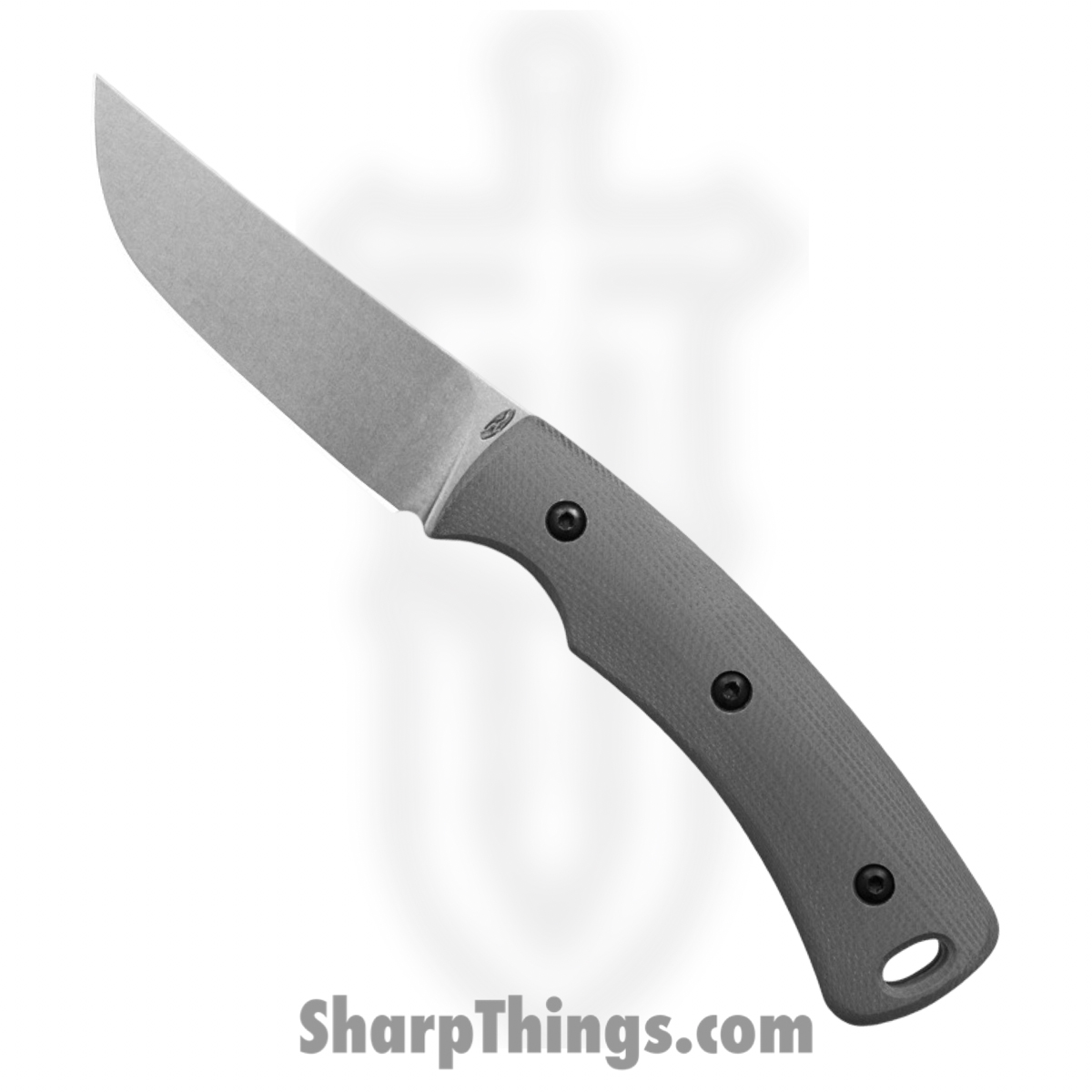 TRM - DLR-TAG-G10-SL-GRY - Tagalong - Fixed Blade Knife - CPM MagnaCut Stonewash Clip Point - G10 - Slate Gray
