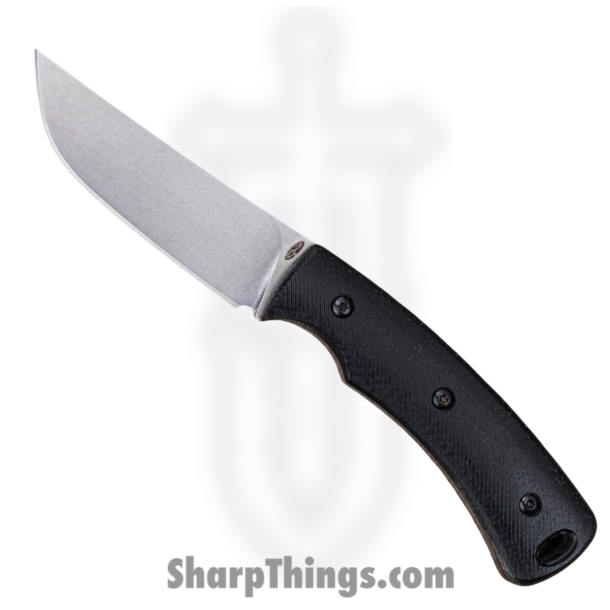 TRM - DLR-TAG-MIC-BKSA - Tagalong - Fixed Blade Knife - CPM MagnaCut Stonewash Clip Point - Micarta - Black Sand