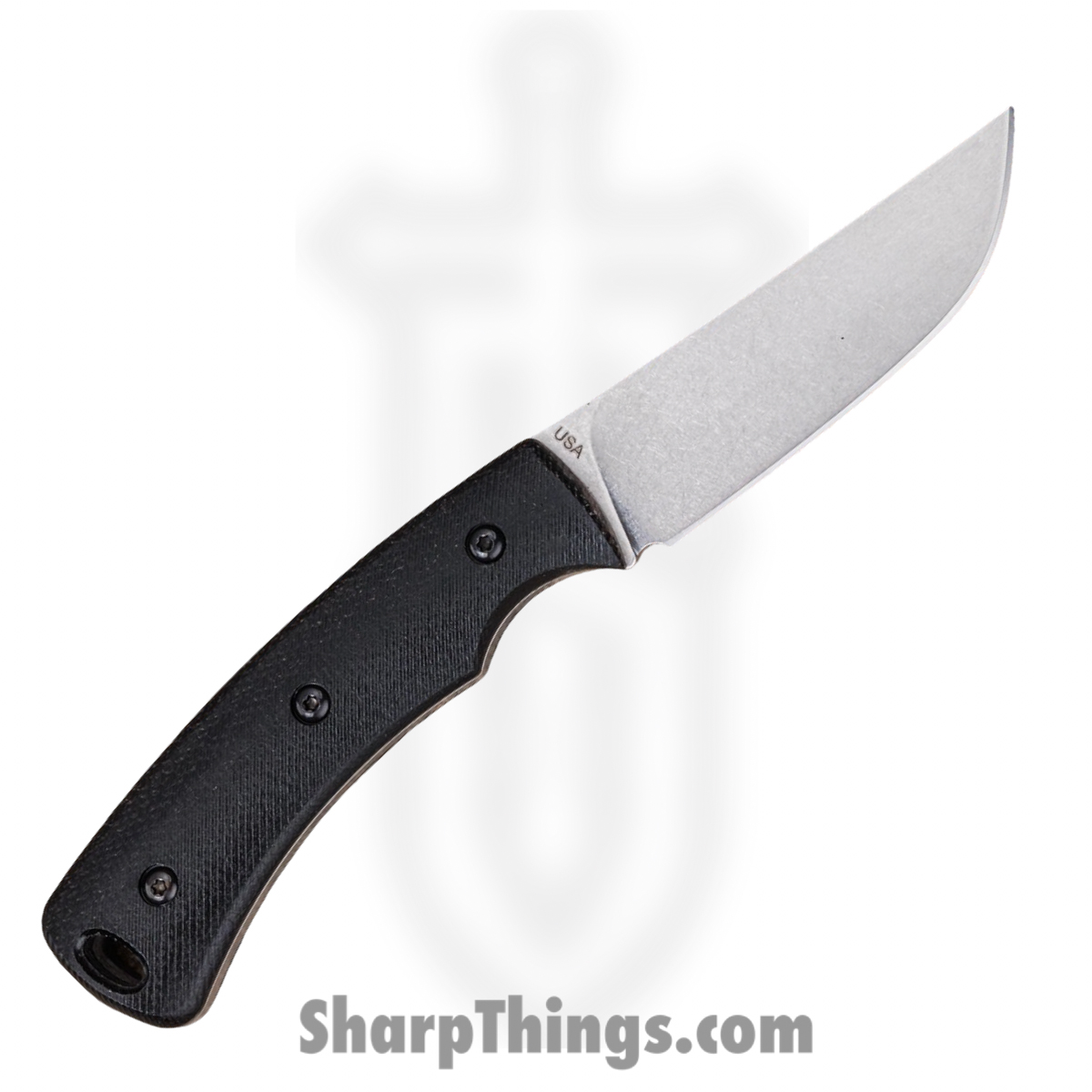 TRM - DLR-TAG-MIC-BKSA - Tagalong - Fixed Blade Knife - CPM MagnaCut Stonewash Clip Point - Micarta - Black Sand - Image 2