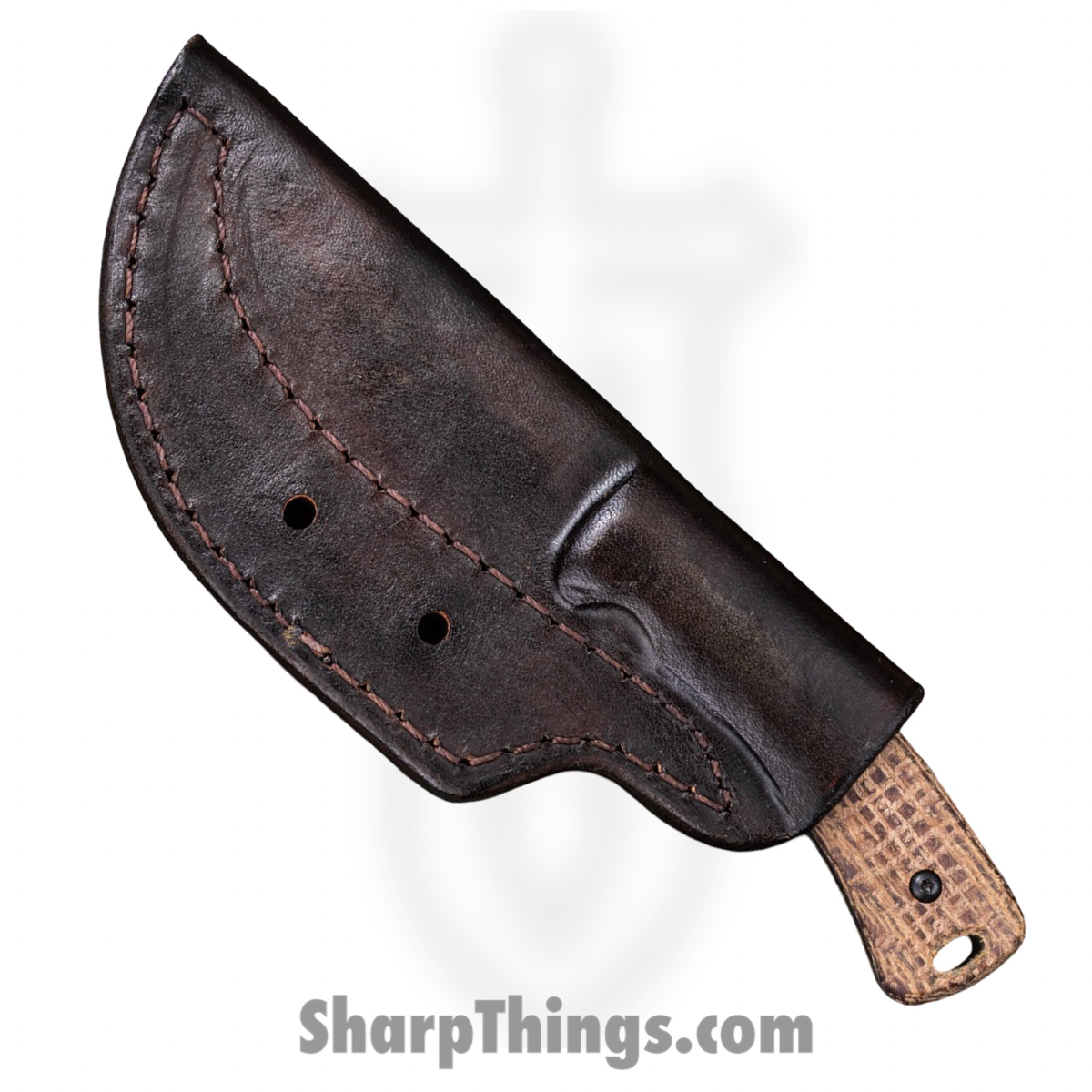 TRM - DLR-TAG-MIC-BLP - Tagalong - Fixed Blade Knife - CPM MagnaCut Stonewash Clip Point - Micarta - Burlap - Image 3