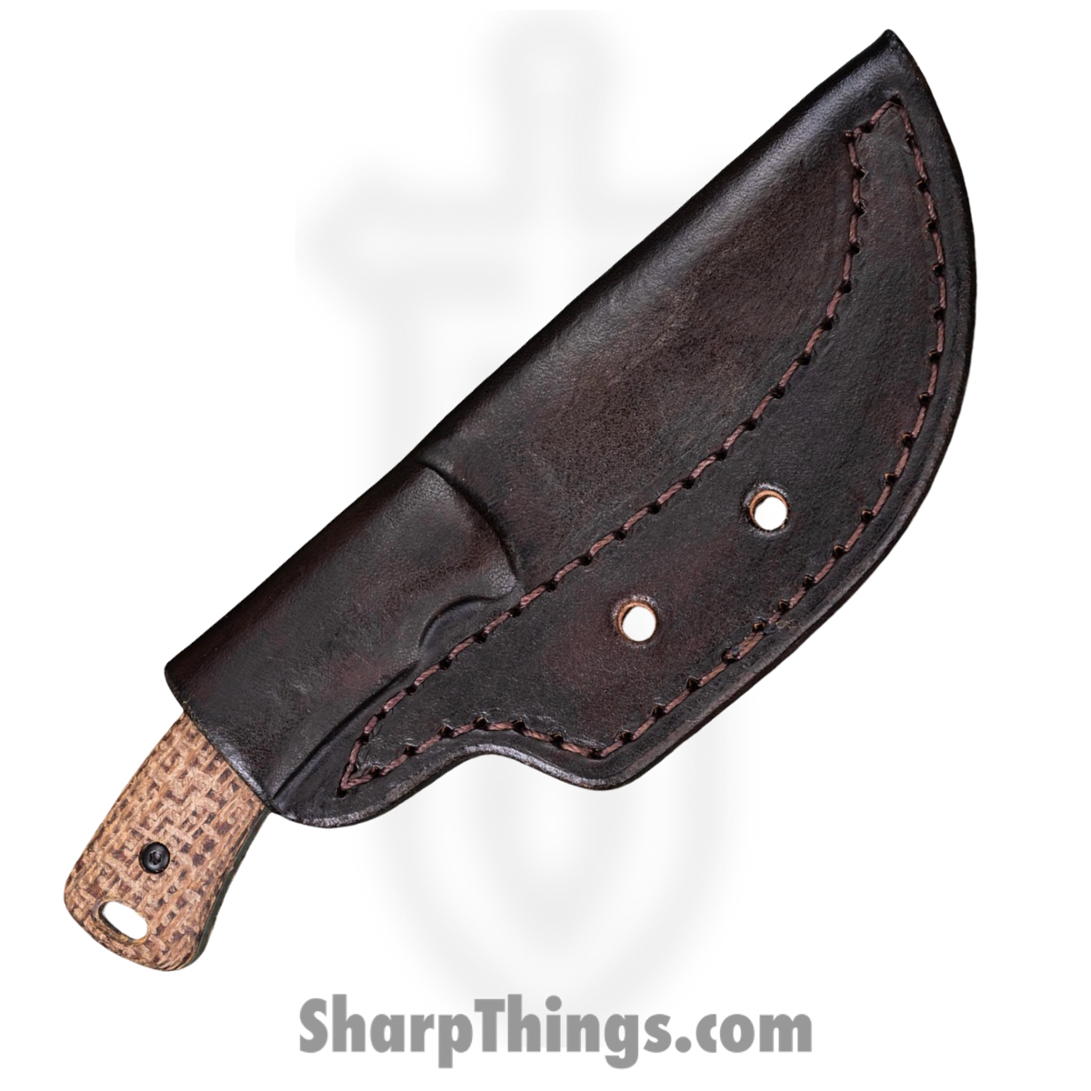 TRM - DLR-TAG-MIC-BLP - Tagalong - Fixed Blade Knife - CPM MagnaCut Stonewash Clip Point - Micarta - Burlap - Image 4