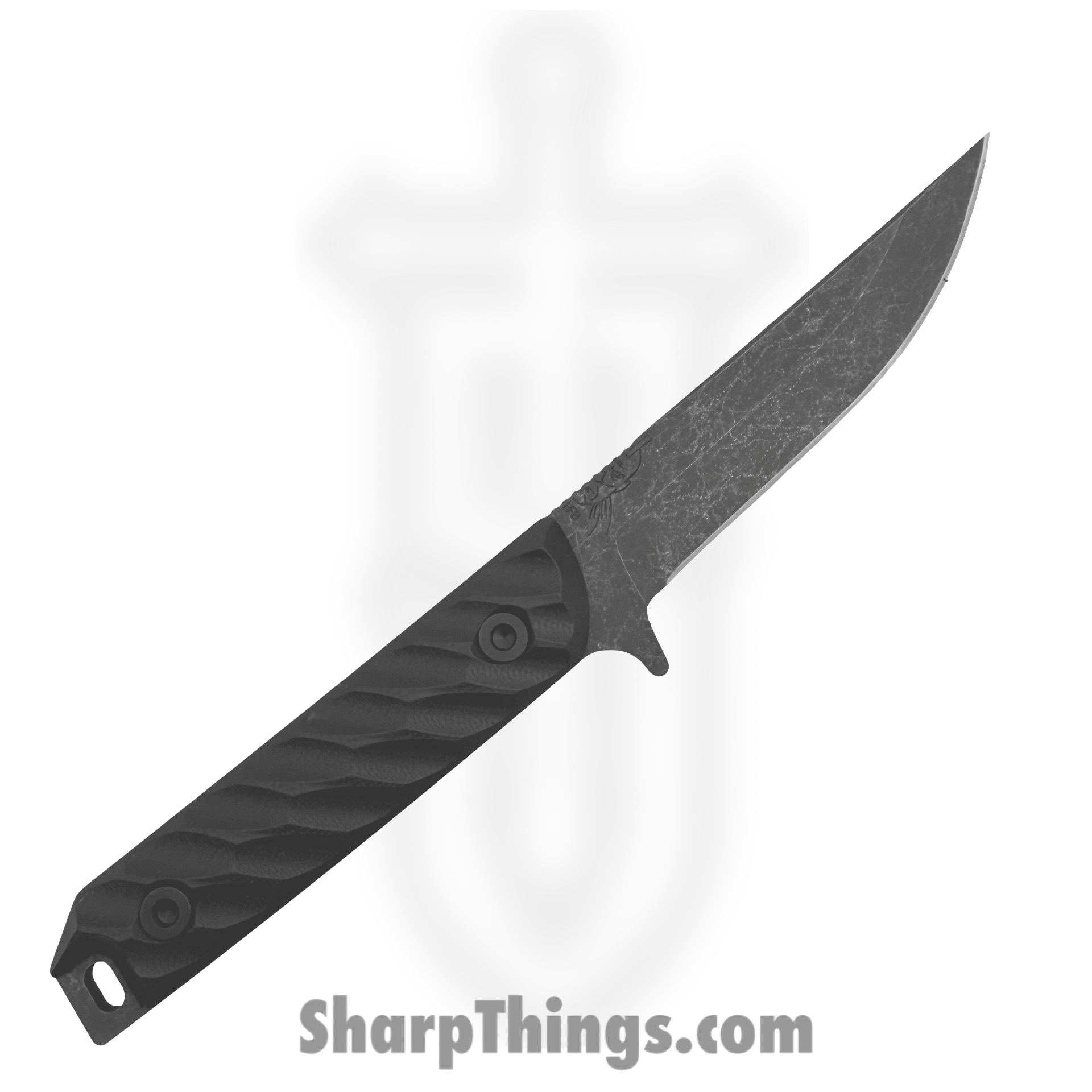 Half Face Blades - HFB6260D - Kwaiken FC - Fixed Blade Knife - S45VN Coated Drop Point - G10 - Black - Image 2