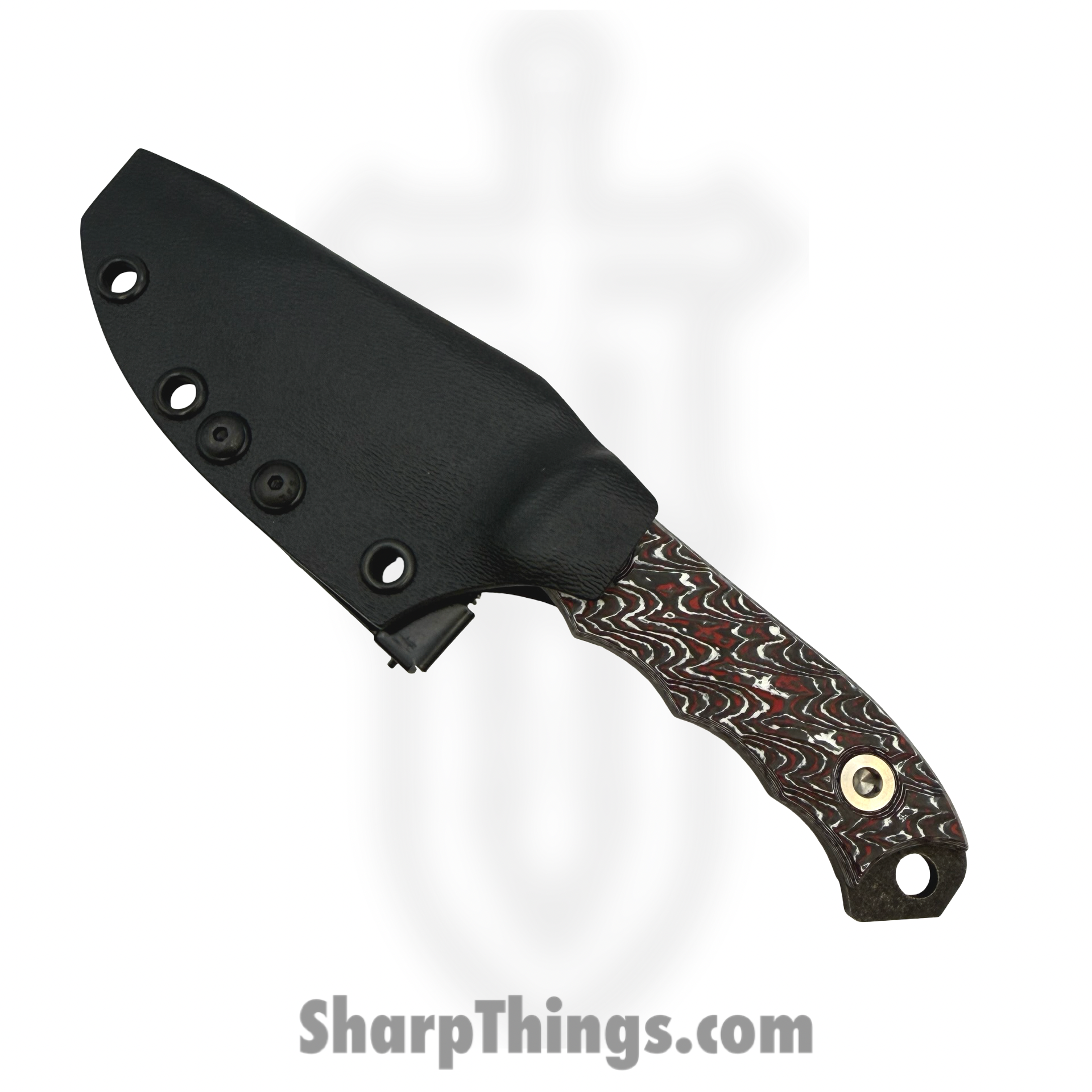 Half Face Blades - HFB6260E - Disaster Cub - Fixed Blade Knife - S45VN Coated Spear Point - Carbon - Snow Fire - Image 4