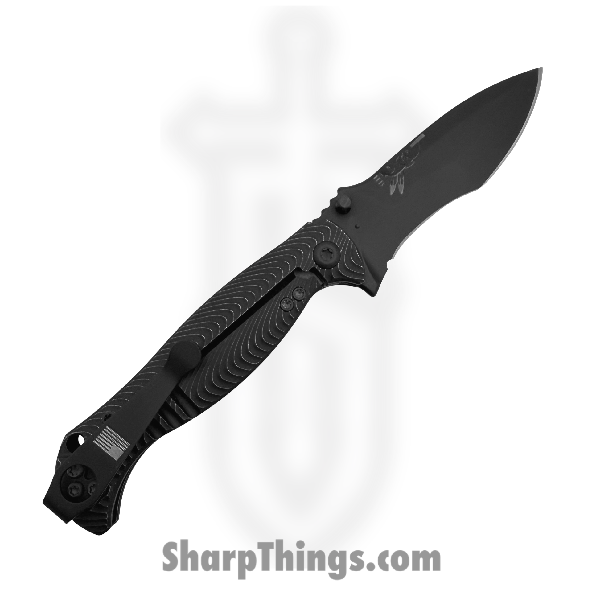 Half Face Blades - HFB6260K - Extremis Folder - Folding Knife - CPM S45VN Coated Spear Point - Titanium - Black - Image 2
