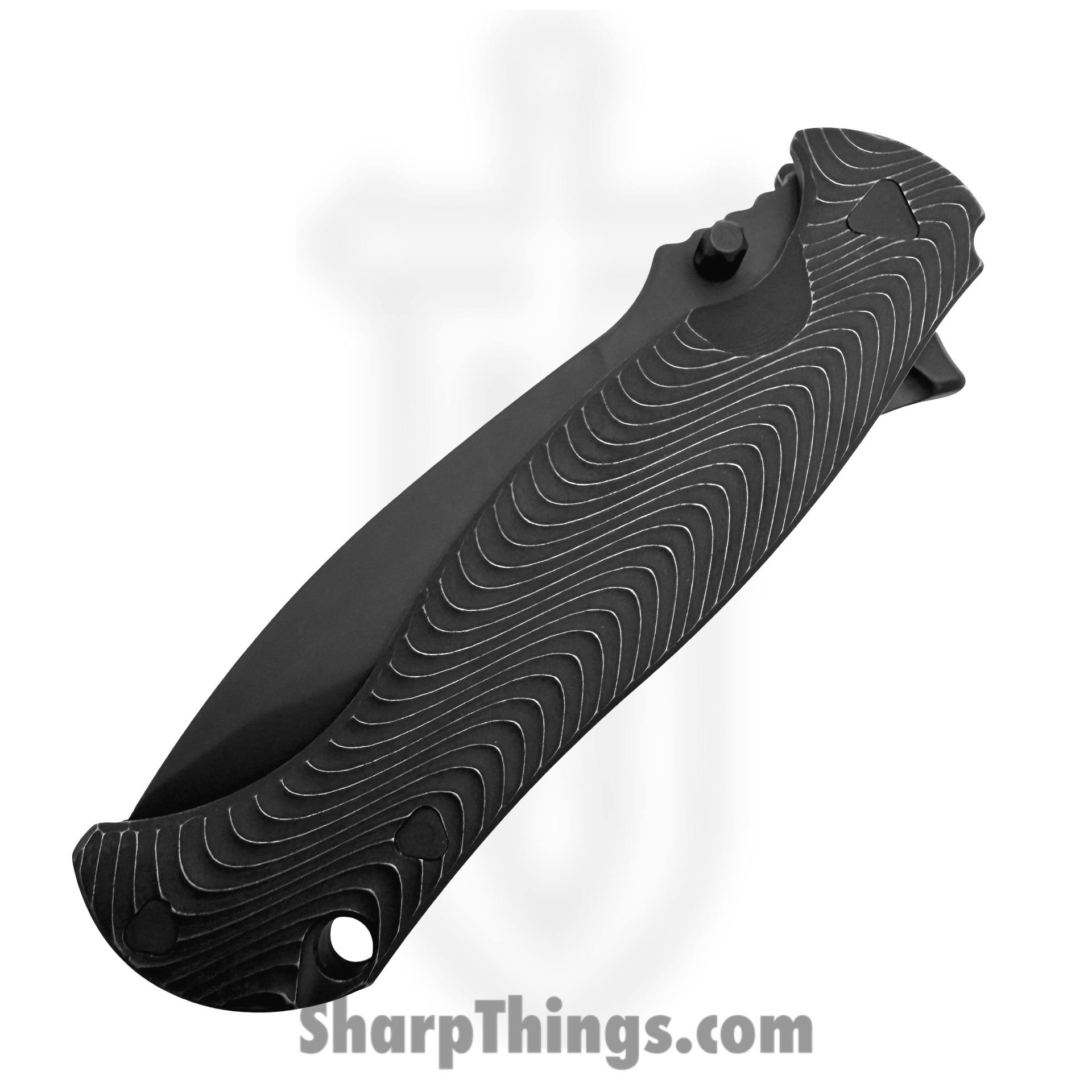 Half Face Blades - HFB6260K - Extremis Folder - Folding Knife - CPM S45VN Coated Spear Point - Titanium - Black - Image 4