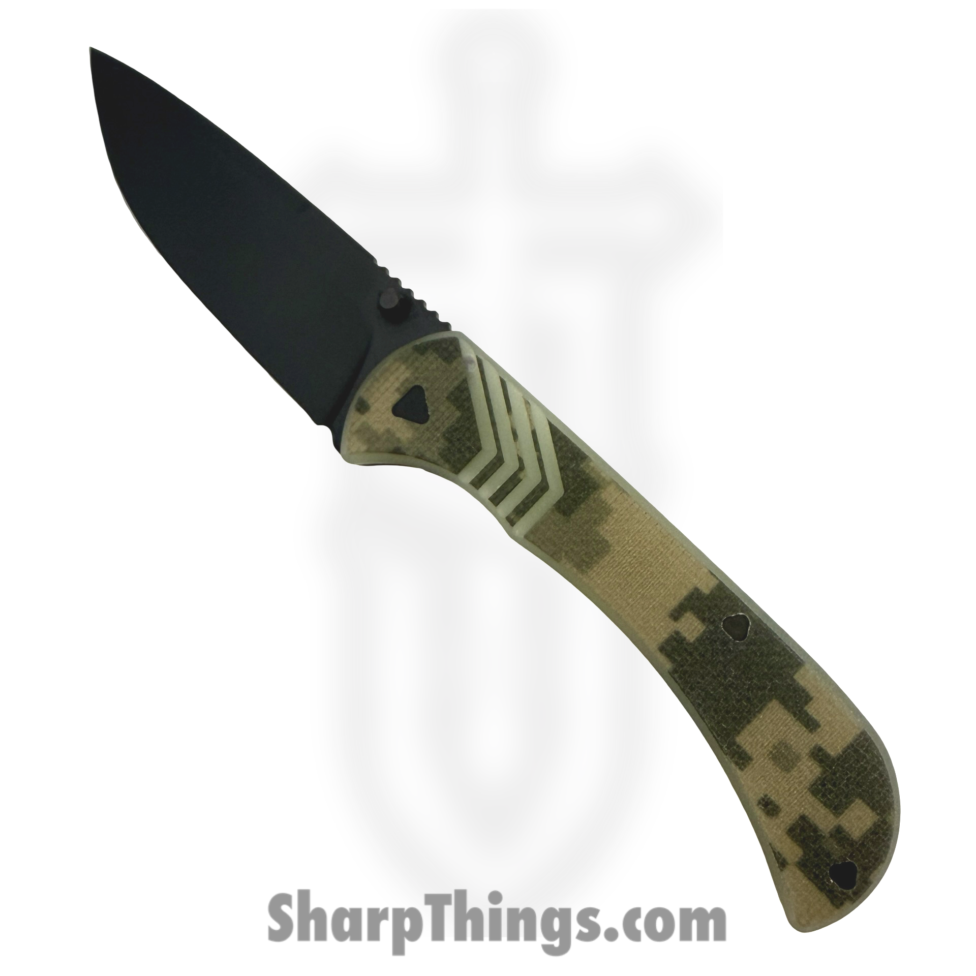 Half Face Blades - HFB6260J - Cav Folder - Folding Knife - CPM MagnaCut Coated Drop Point - G10 - Camo