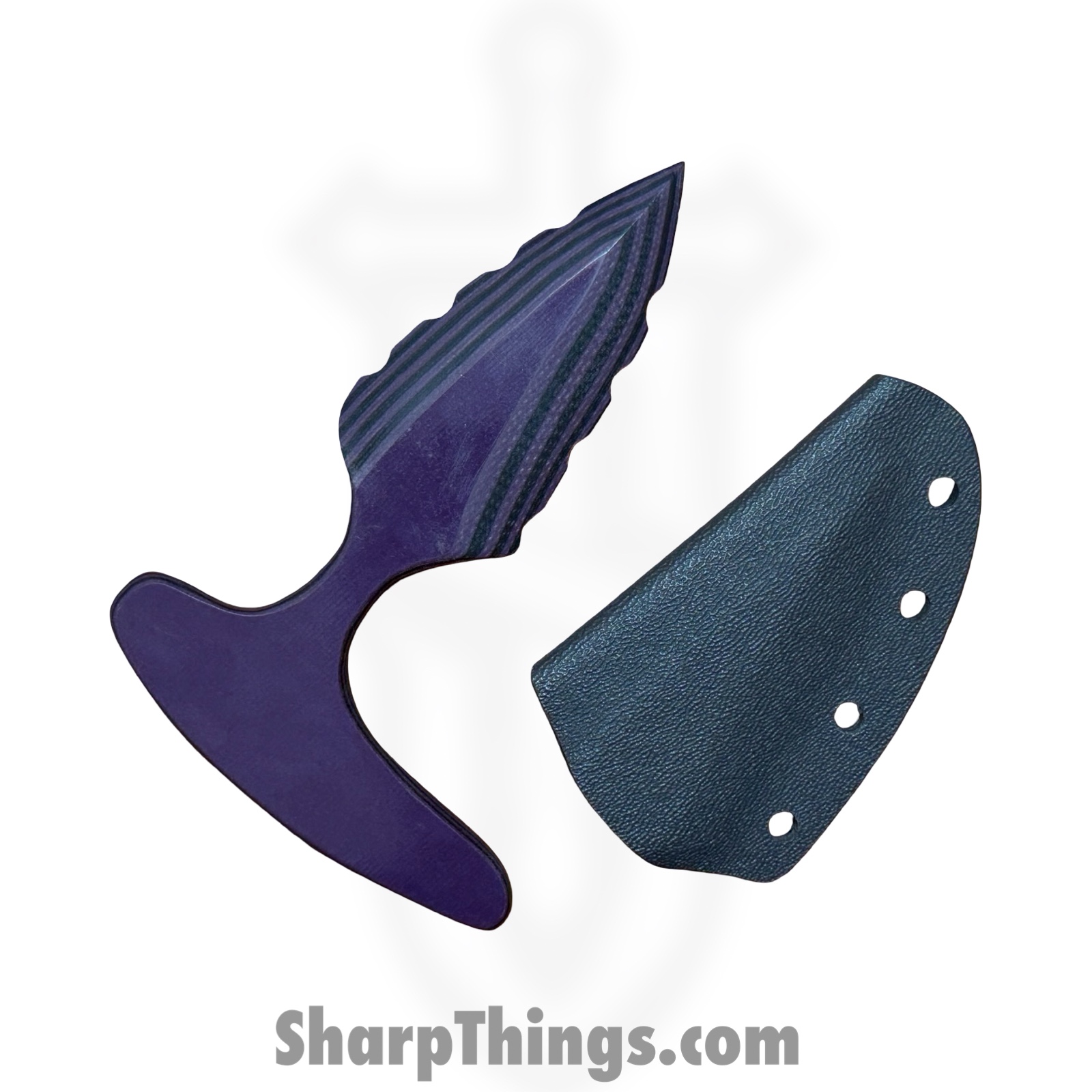 Johnny Mayhem - JM0626_I - Purple Rain - Fixed Blade Knife - G-10 Dagger - G10 - Purple - Image 2