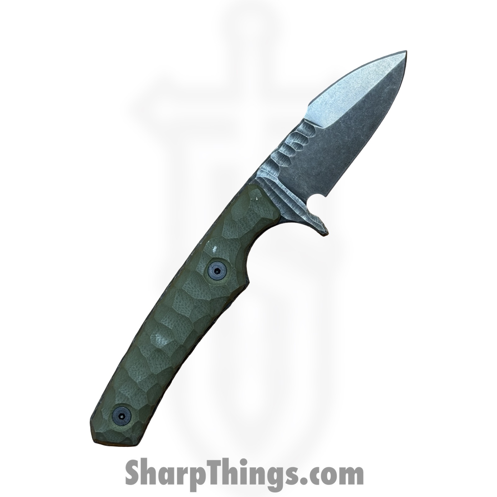 Lex Rex - LRBSA002 - EDC Kestrel - Fixed Blade Knife - 80CRV2 Coated DE Spear Point - G10 - OD Green - Image 2