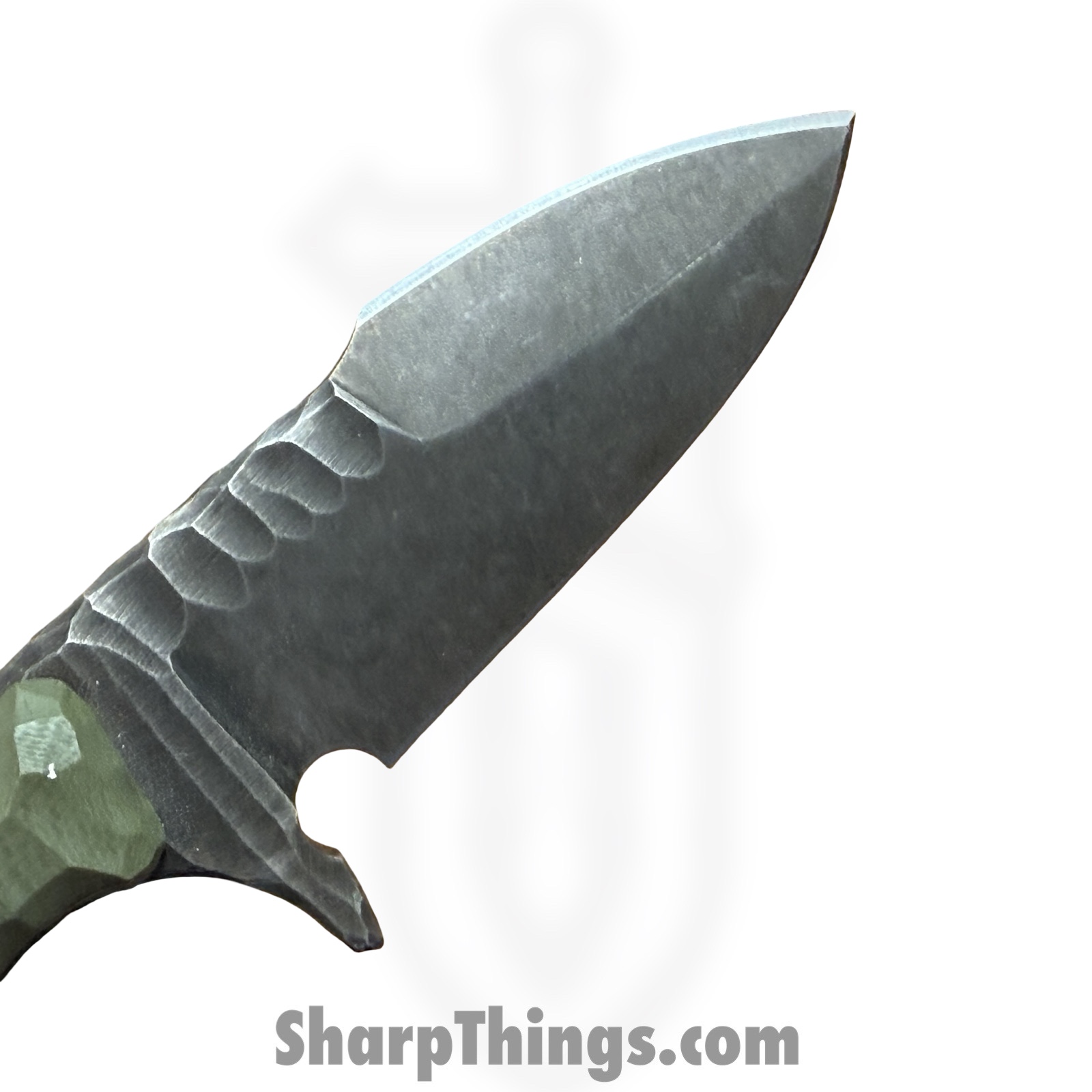 Lex Rex - LRBSA002 - EDC Kestrel - Fixed Blade Knife - 80CRV2 Coated DE Spear Point - G10 - OD Green - Image 3