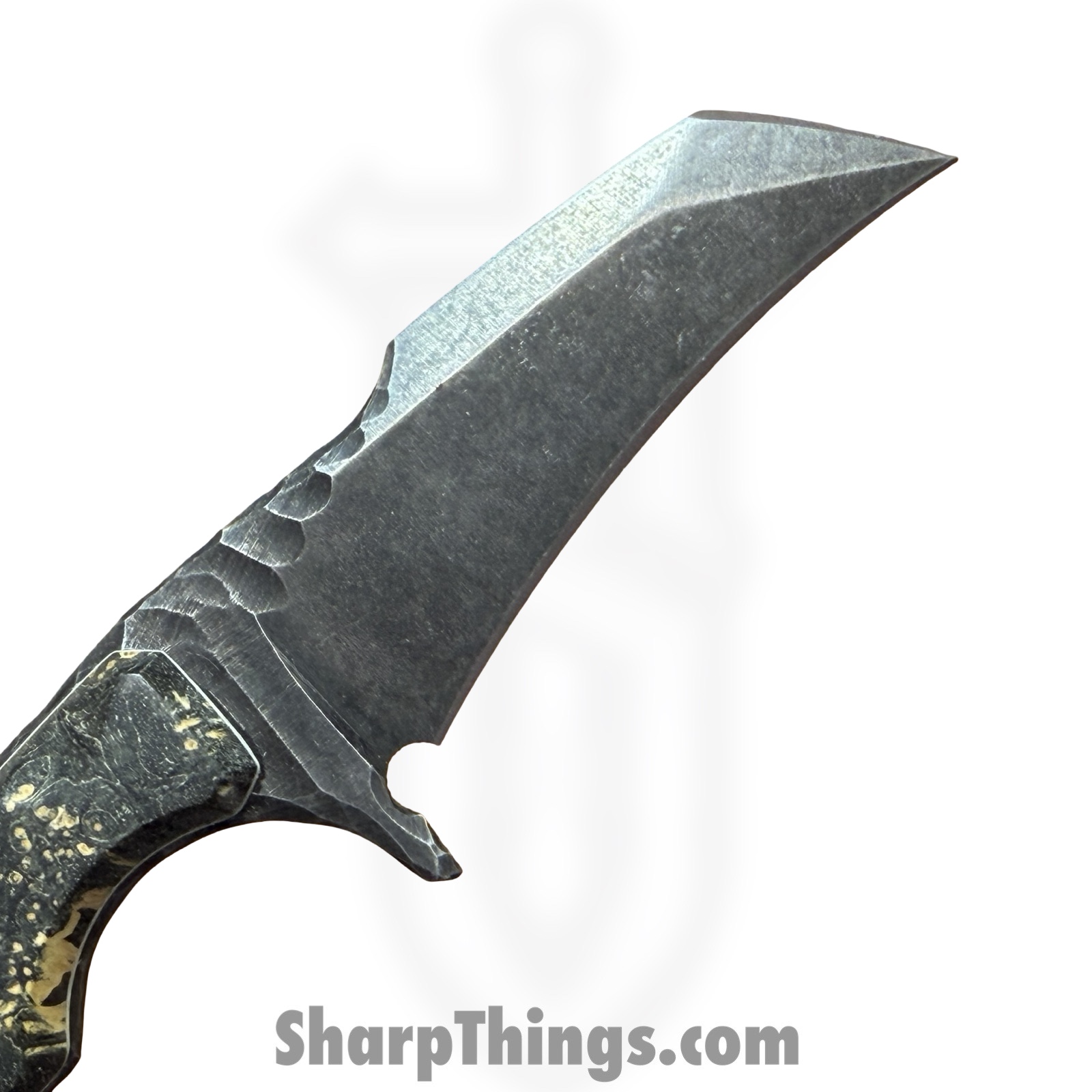 Lex Rex - LRBSA004 - Apparition - Fixed Blade Knife - 80CRV2 Coated Multi Grind Claw - Burl Wood, Truestone, Curly Maple - Black, Blue, Brown - Image 3