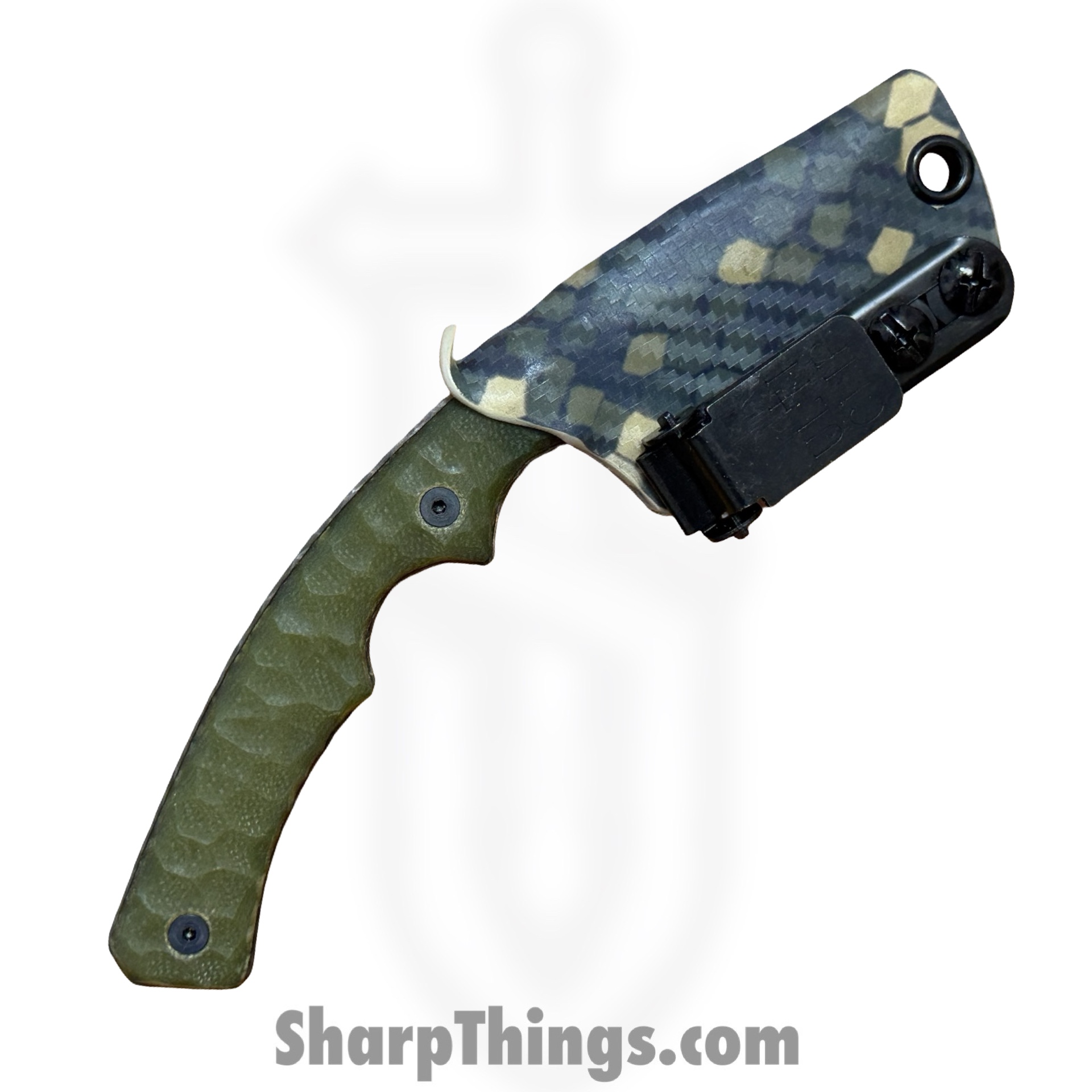 Lex Rex - LRBSA006 - Wraith - Fixed Blade Knife - 80CRV2 Coated Multi Grind Tanto - G10 - Gold - Image 10