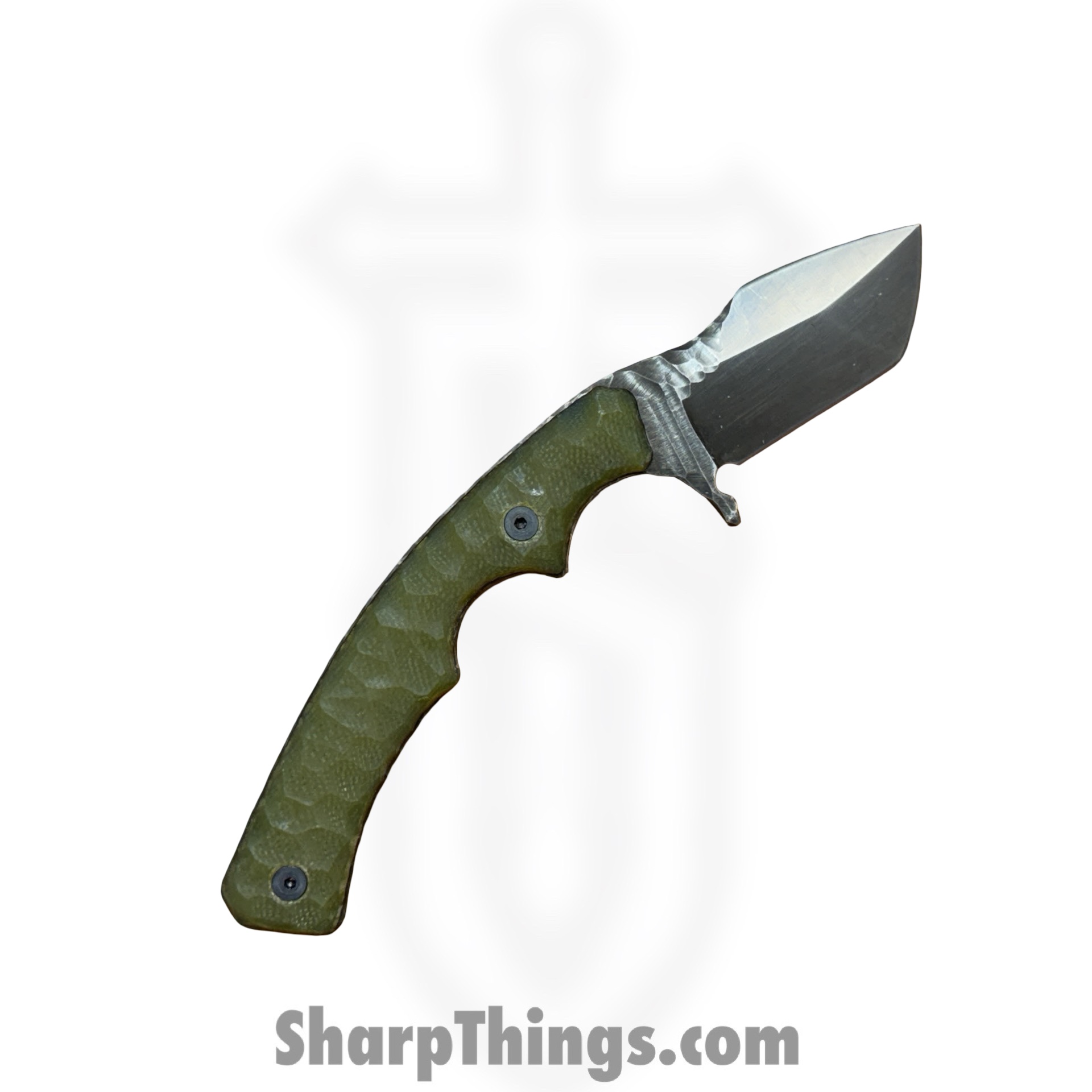 Lex Rex - LRBSA006 - Wraith - Fixed Blade Knife - 80CRV2 Coated Multi Grind Tanto - G10 - Gold - Image 2