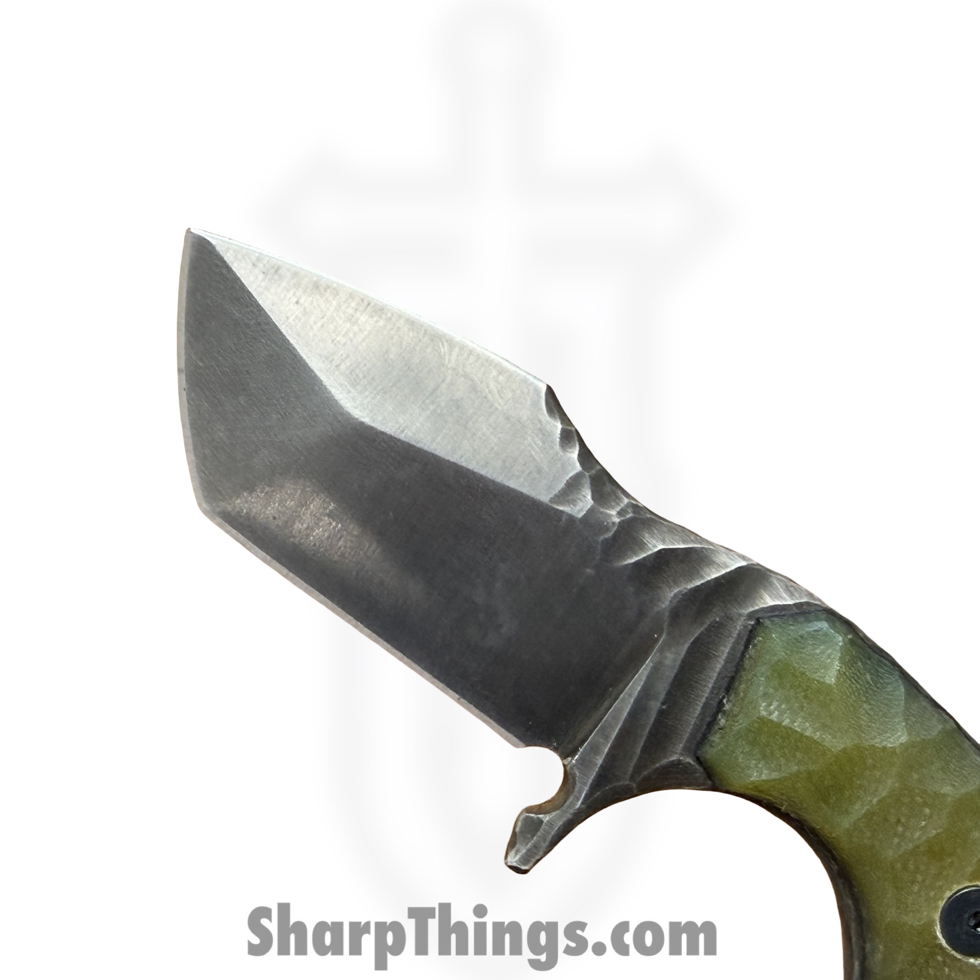Lex Rex - LRBSA006 - Wraith - Fixed Blade Knife - 80CRV2 Coated Multi Grind Tanto - G10 - Gold - Image 4