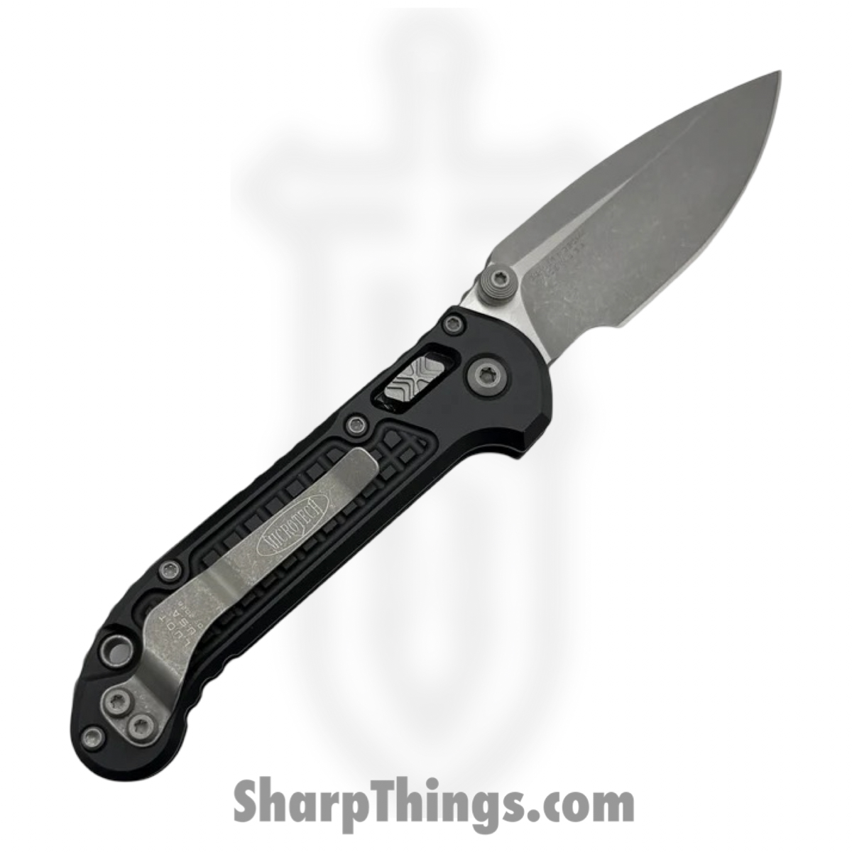 Microtech - 1135RL-10APFR - LUDT - Folding Knife - M390MK Apocalyptic Drop Point - Frag Aluminum - Black - Image 2
