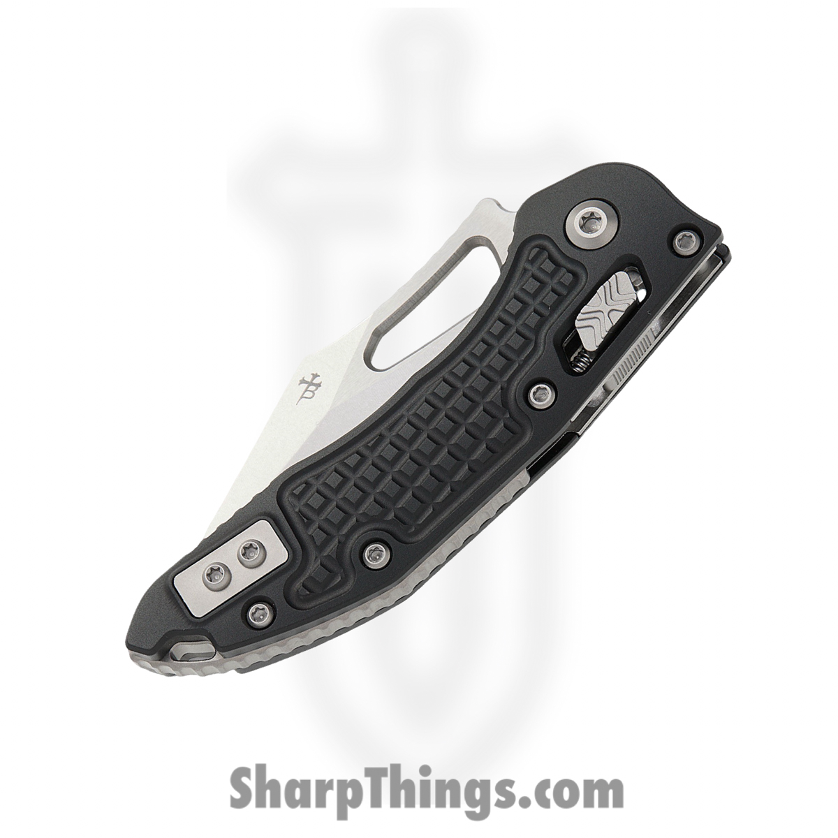 Microtech - 169MRL-10FR - M-Stitch - Folding Knife - M390MK Stonewash Spear Point - Frag Aluminum - Black - Image 3