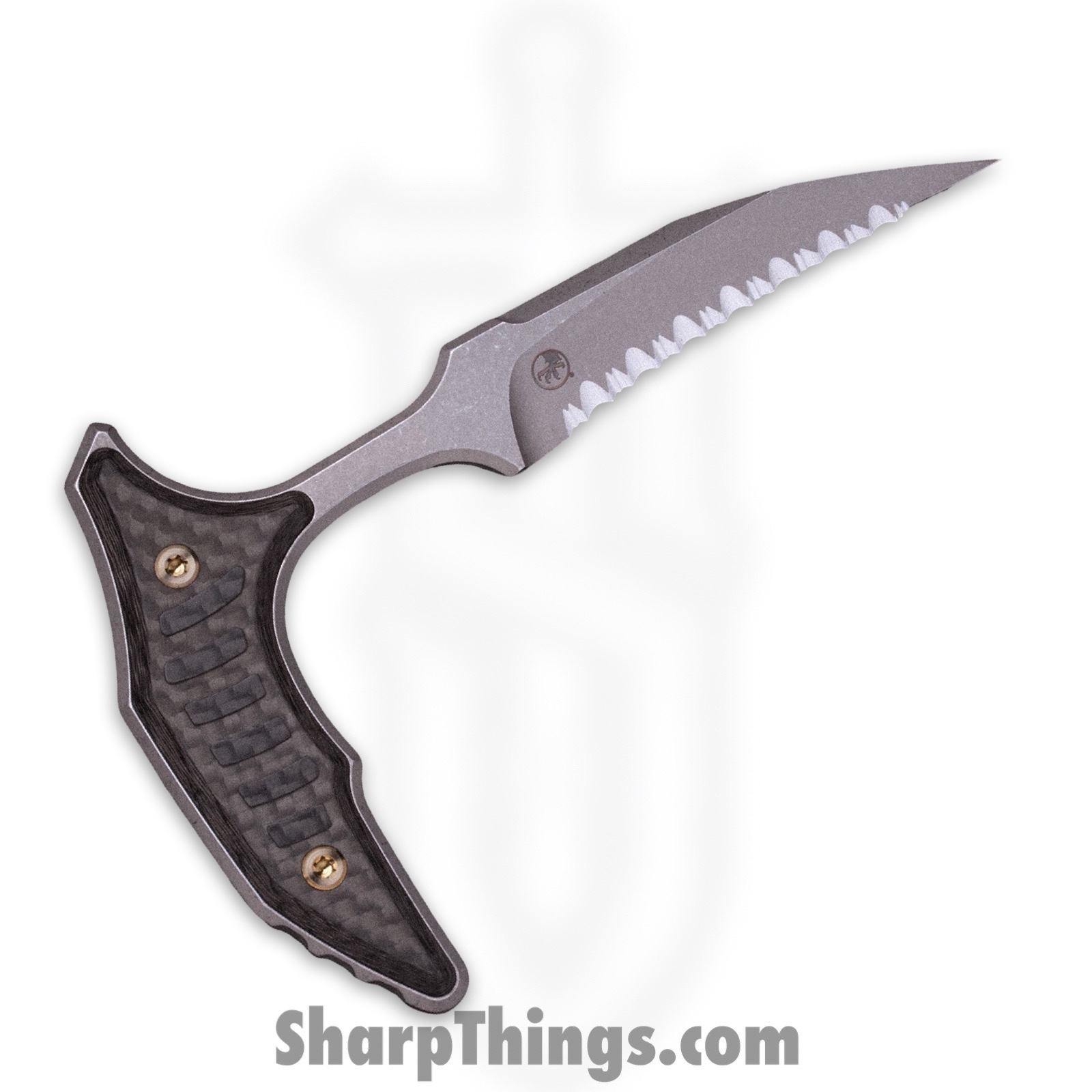 Microtech - 218-12APMS4 - Marfione Select Bee F/S - Fixed Blade Knife - 440C SS Apocalyptic Wharncliffe - Carbon Fiber - Black Bronze - Image 5