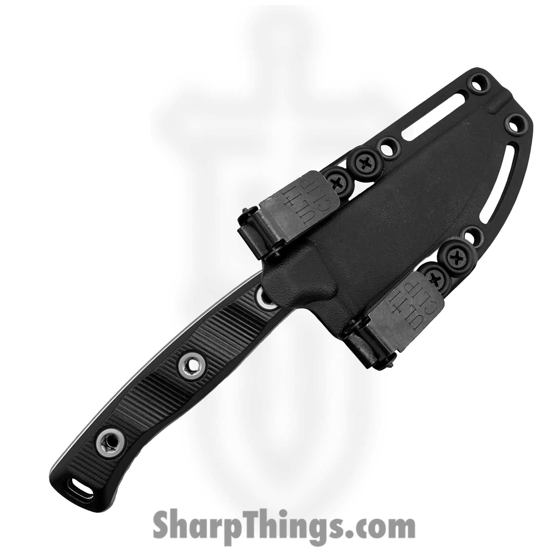 Microtech - 95-10BK-5 - Akris - Fixed Blade Knife - M390MK Stonewash Drop Point - G10 - Black - Image 3