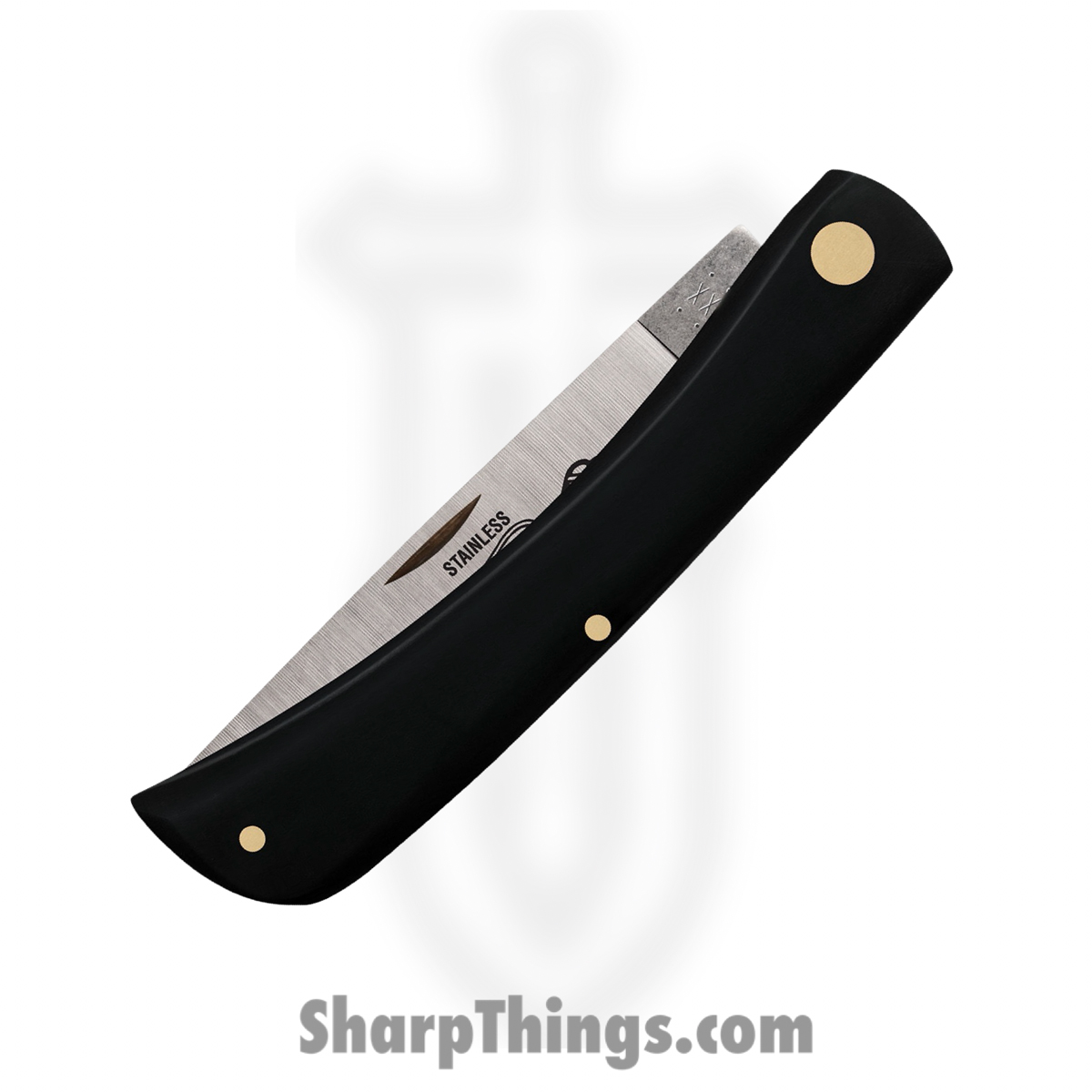 Case Cutlery - CA092 - Sod Buster - Folding Knife - Tru-Sharp™ Stainless Satin Skinner - Synthetic - Black - Image 3