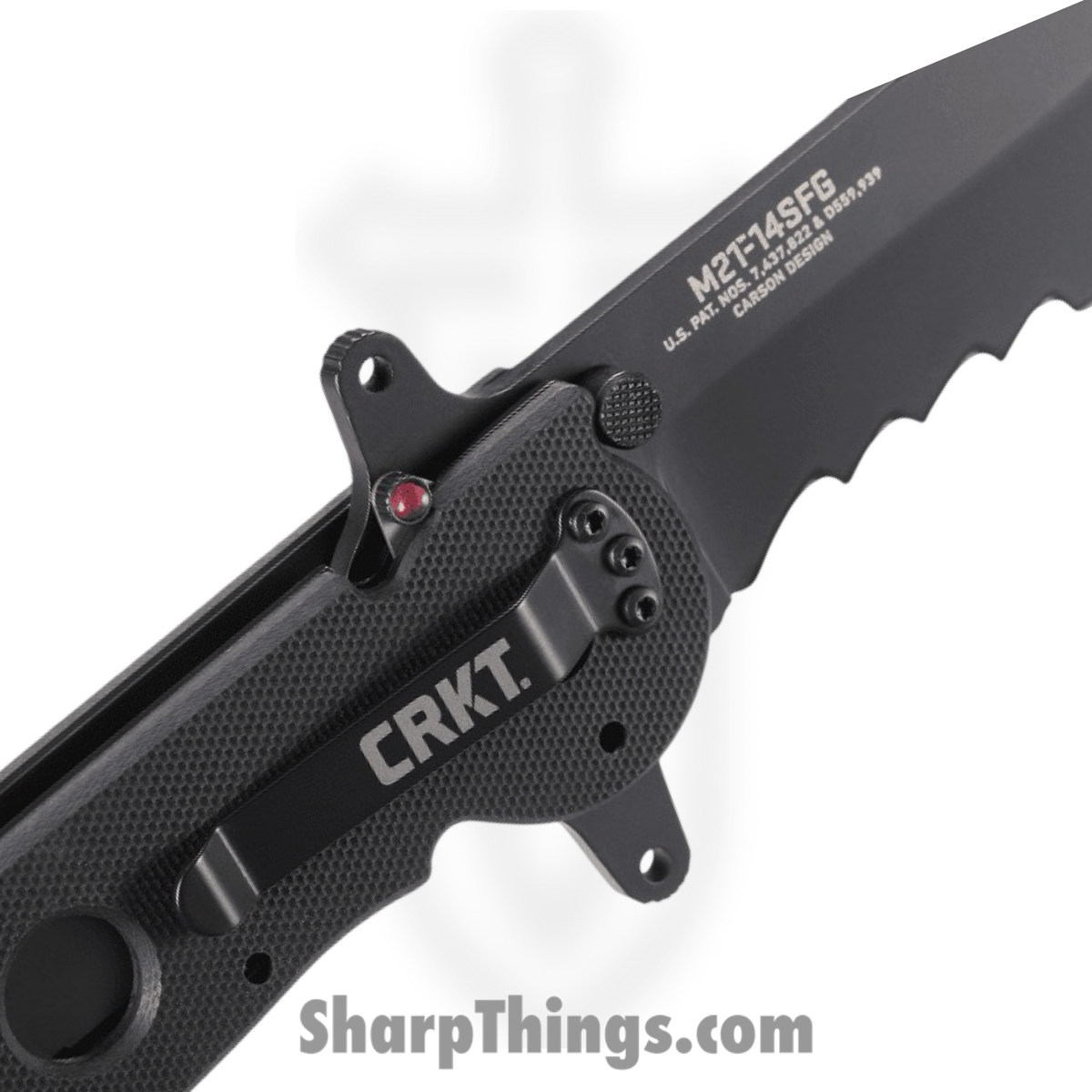 CRKT - CR2114SFG - M21 Special Forces - Folding Knife - 1.4116 Stainless Coated Spear Point Serrated - G10 - Black - Image 4