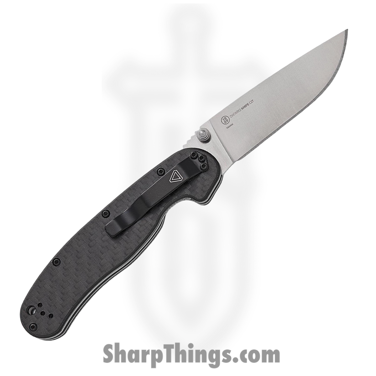 Ontario Knife Company - ON8884 - RAT 1.5 - Folding Knife - CPM MagnaCut Satin Drop Point - G10 Carbon Fiber Overlay - Black - Image 2