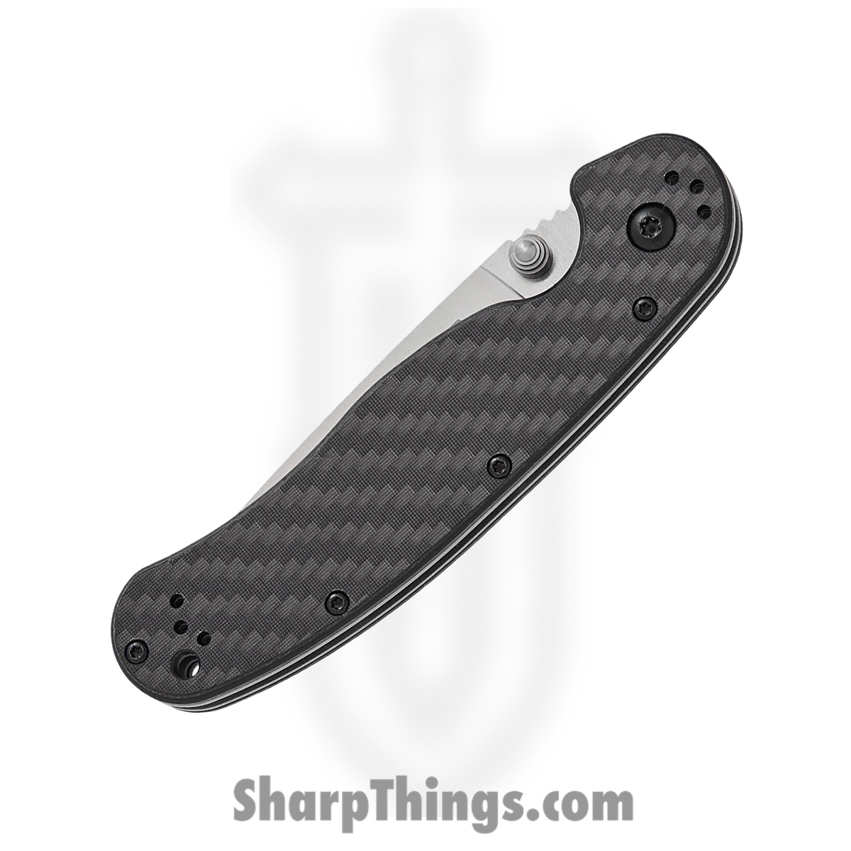 Ontario Knife Company - ON8884 - RAT 1.5 - Folding Knife - CPM MagnaCut Satin Drop Point - G10 Carbon Fiber Overlay - Black - Image 3