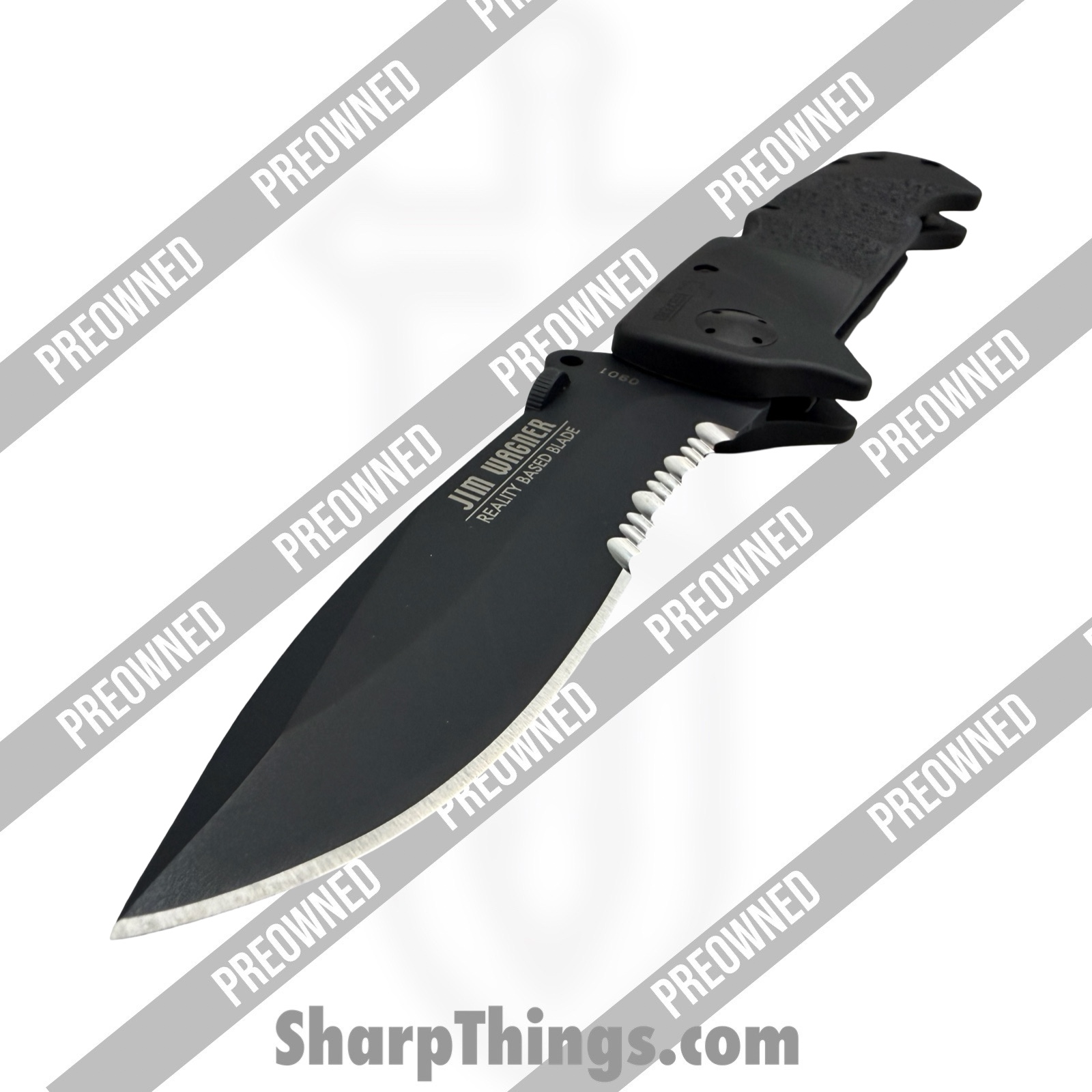 Boker Plus - PO01BO053 - Preowned RBB #0901 - Folding Knife - 440C SS Coated Clip Point - Polymer - Black - Image 5
