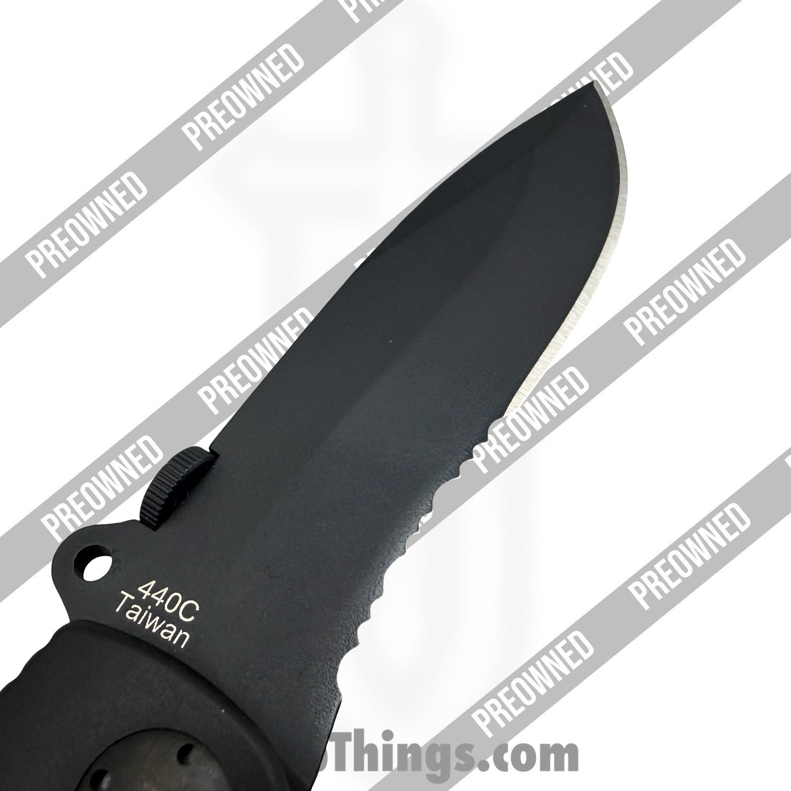 Boker Plus - PO01BO053 - Preowned RBB #0901 - Folding Knife - 440C SS Coated Clip Point - Polymer - Black - Image 4