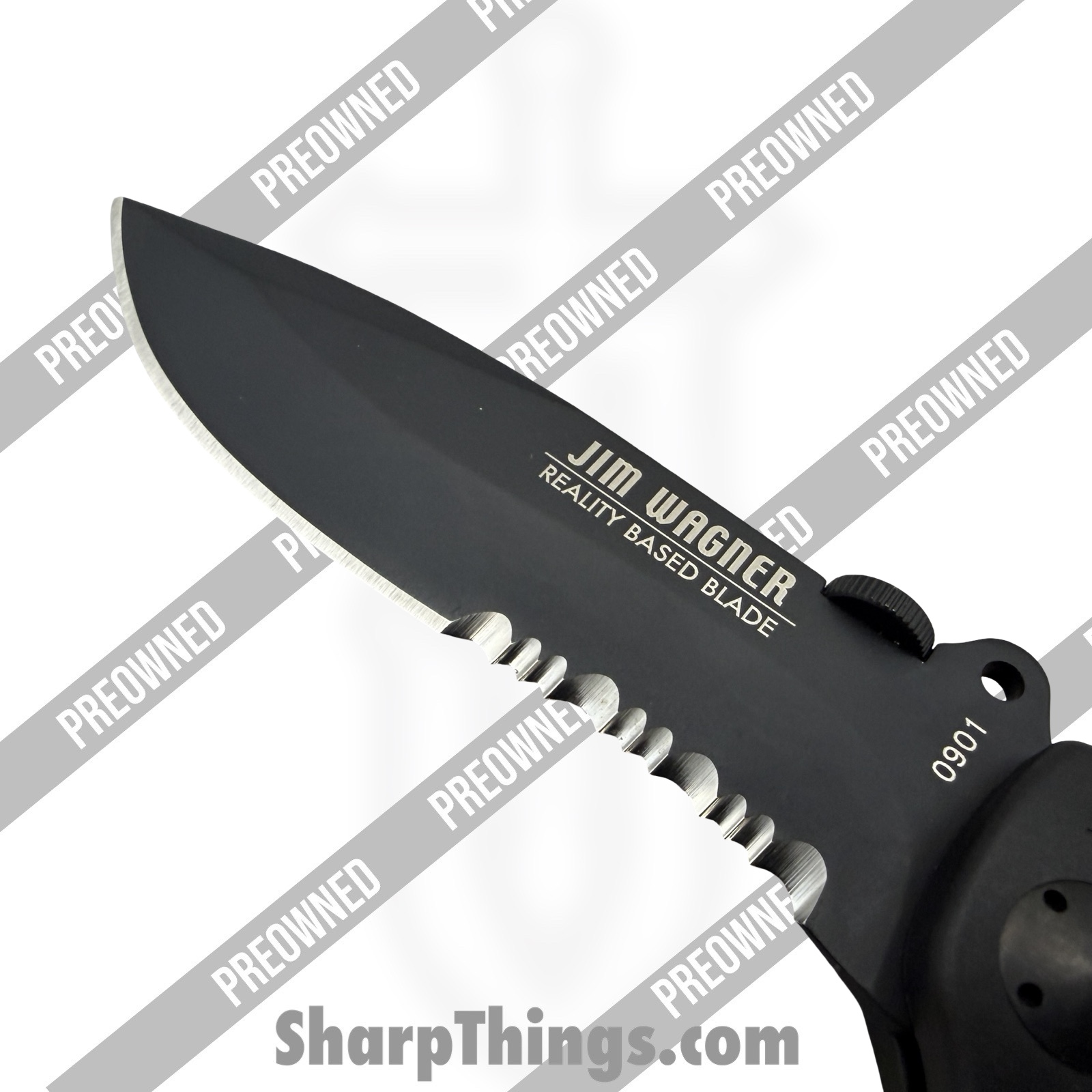 Boker Plus - PO01BO053 - Preowned RBB #0901 - Folding Knife - 440C SS Coated Clip Point - Polymer - Black - Image 3
