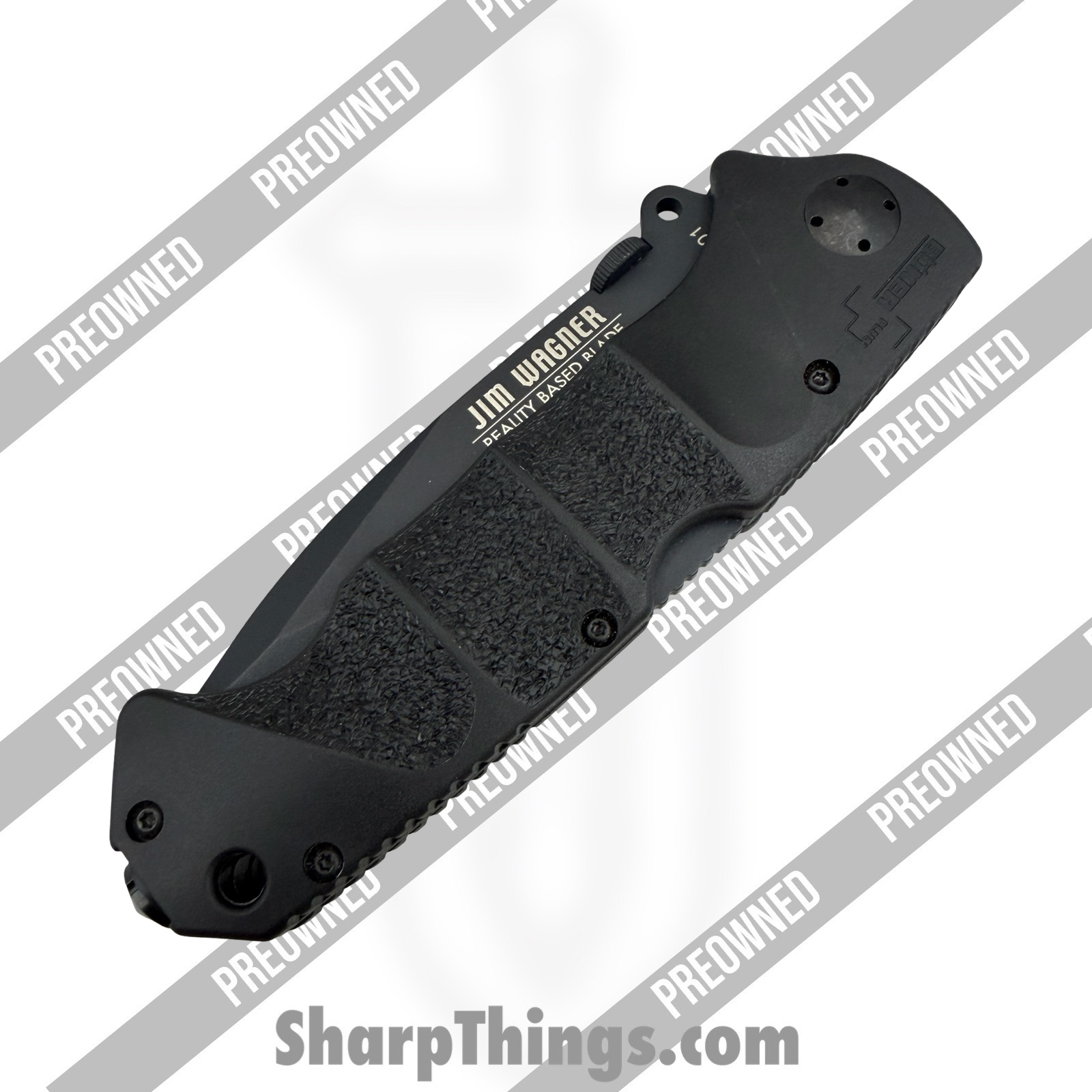 Boker Plus - PO01BO053 - Preowned RBB #0901 - Folding Knife - 440C SS Coated Clip Point - Polymer - Black - Image 12
