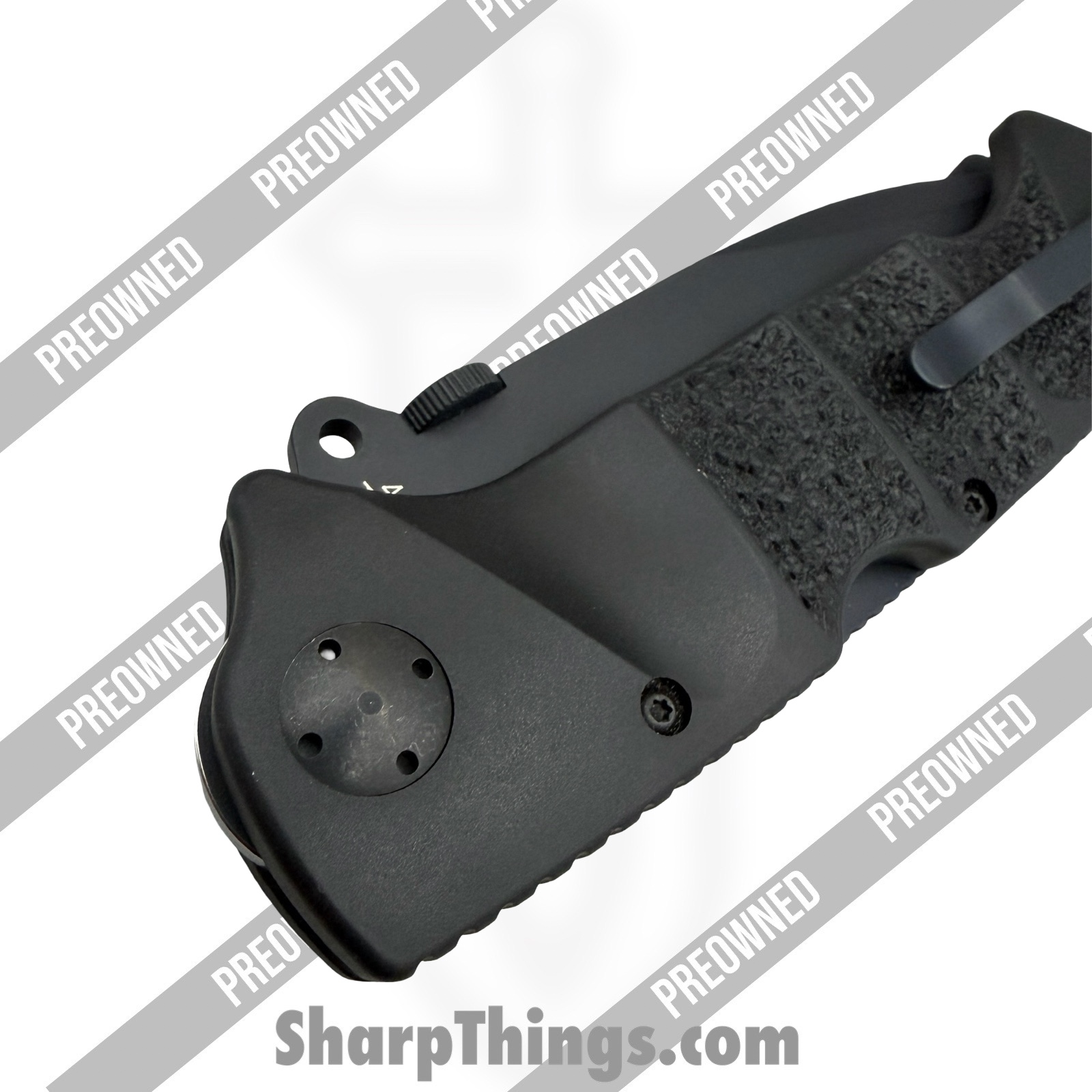 Boker Plus - PO01BO053 - Preowned RBB #0901 - Folding Knife - 440C SS Coated Clip Point - Polymer - Black - Image 9