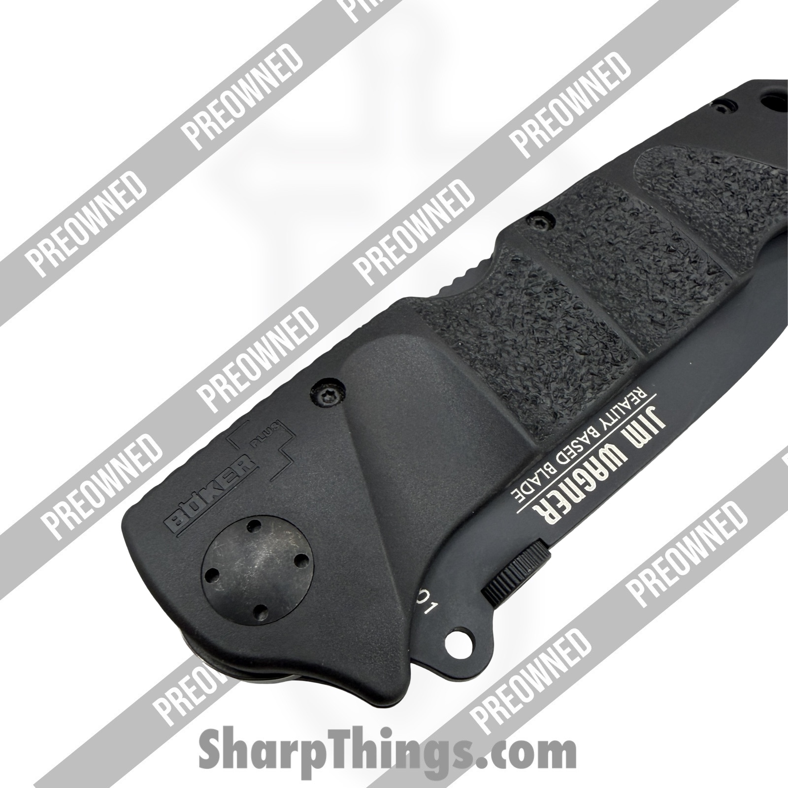 Boker Plus - PO01BO053 - Preowned RBB #0901 - Folding Knife - 440C SS Coated Clip Point - Polymer - Black - Image 7