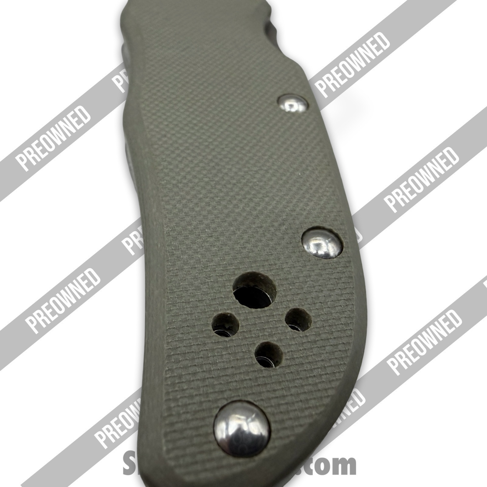 Spyderco - PO10GPFG - Preowned Endura - Folding Knife - VG-10 Satin Clip Point - G10 - Grey - Image 5
