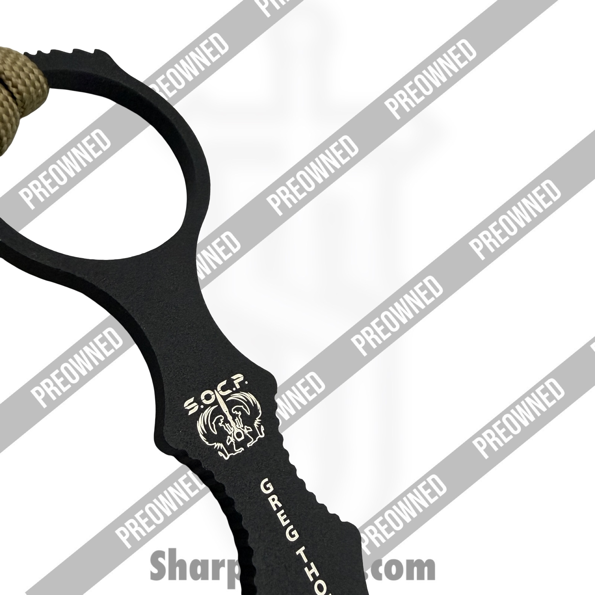 Benchmade - PO176BKSN - Preowned SOCP - Fixed Blade Knife - 440C SS Coated Dagger - Steel - Black - Image 5