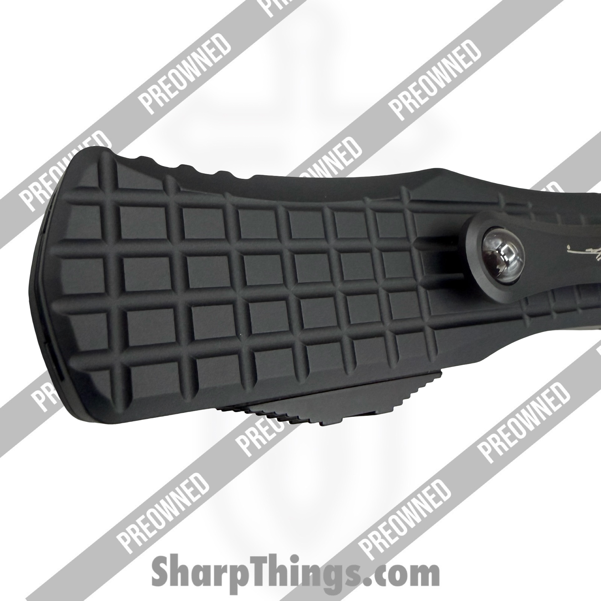 Microtech - PO703-1TFRS - Preowned Hera Frag - Folding Knife - M390 Coated Drop Point - Aluminum - Black - Image 9