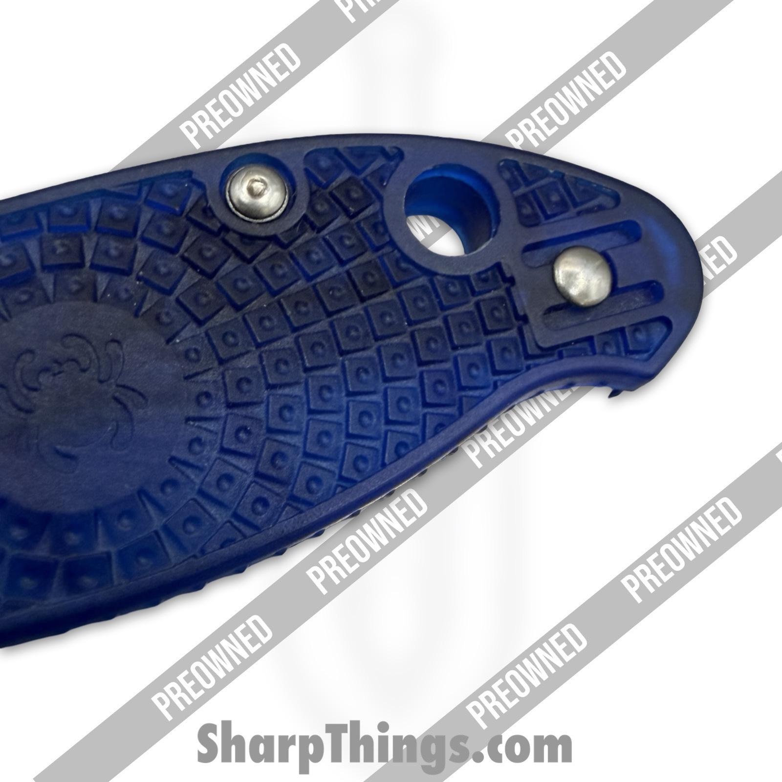 Spyderco - POC101PBL2 - Preowned Manix 2 Lighweight - Folding Knife - CTS-BD1N Stonewash Drop Point - Polymer - Blue - Image 5
