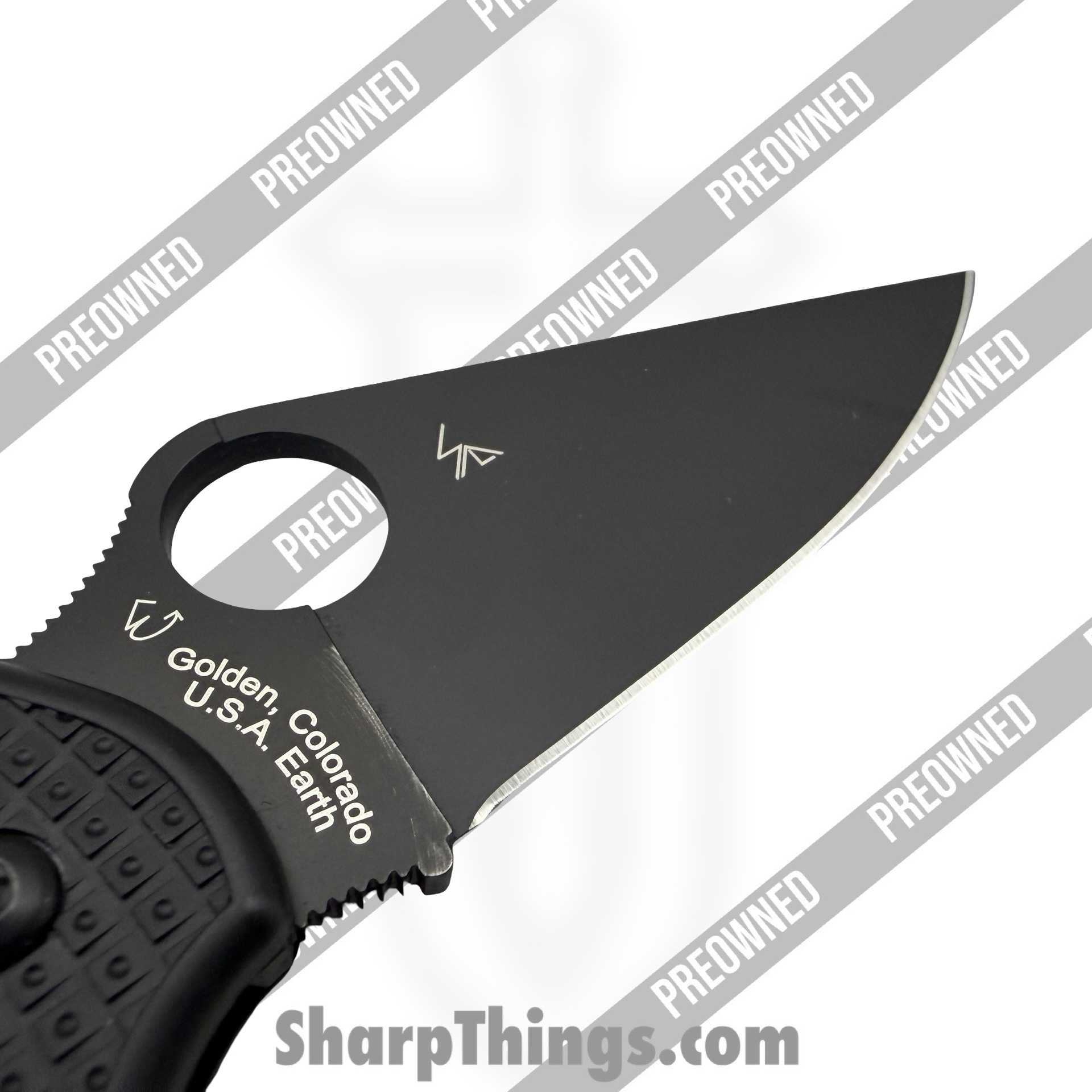Spyderco - POC223PBBK - Preowned Para 3 Lightweight - Folding Knife - CTS-BD1N Coated Clip Point - Polymer - Black - Image 5